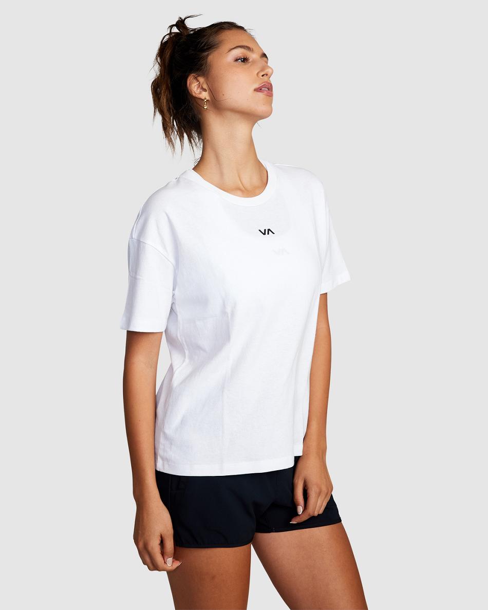 Camiseta Tirantes Rvca VA Essential Mujer Blancas | YCOVQ75877