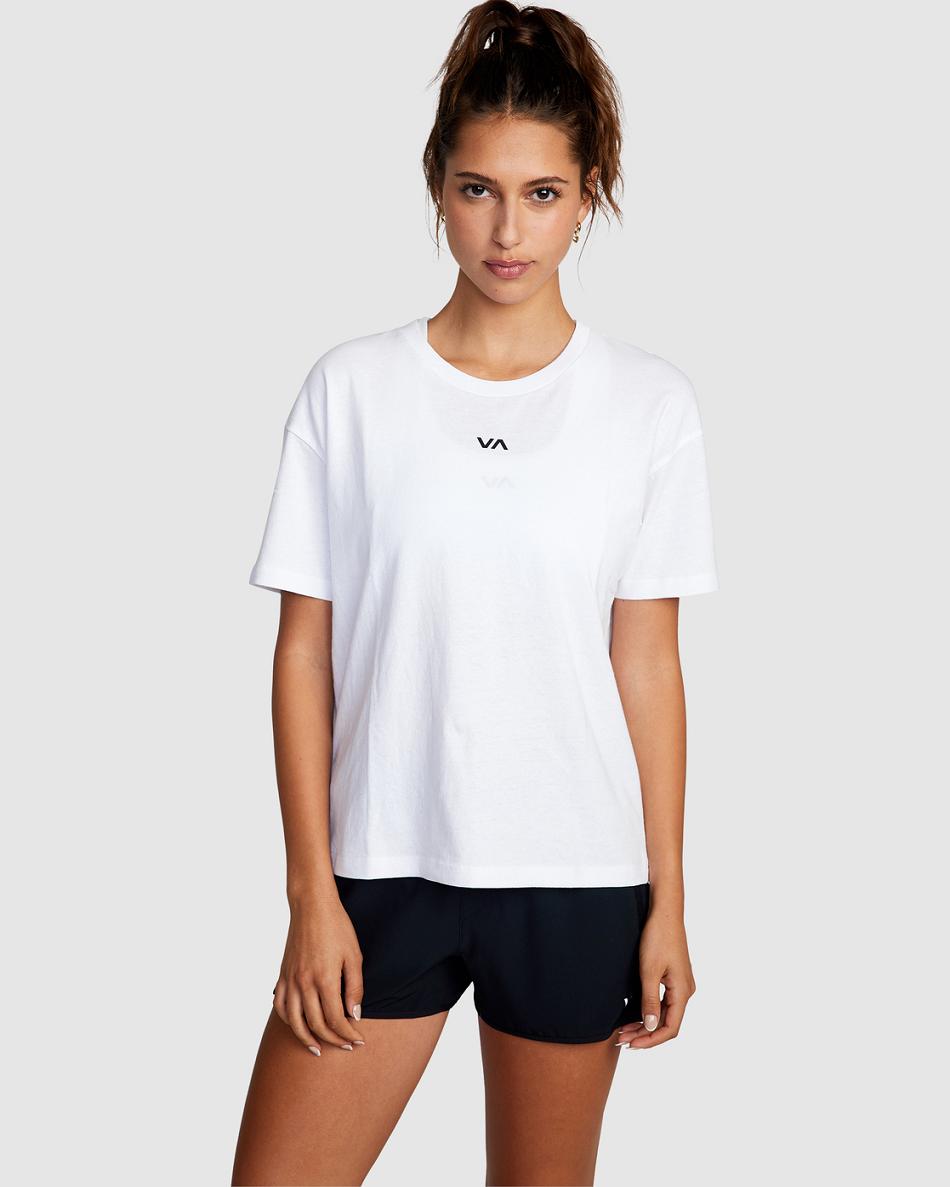 Camiseta Tirantes Rvca VA Essential Mujer Blancas | YCOVQ75877