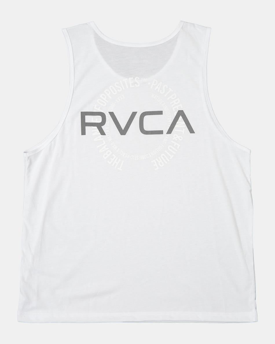 Camiseta Tirantes Rvca VA Levels Hombre Blancas | LCOSX63259