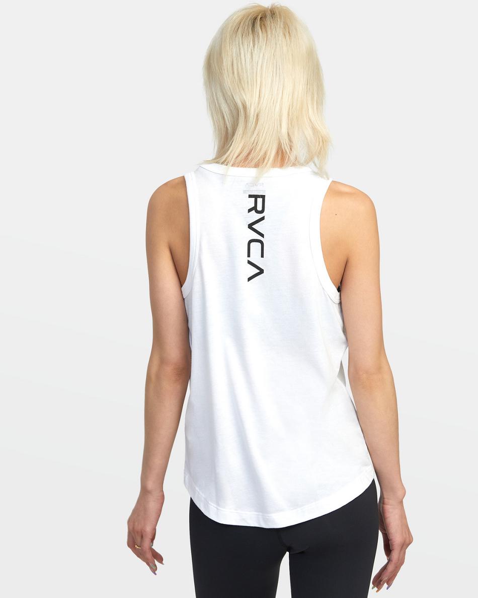 Camiseta Tirantes Rvca VA Muscle Workout Mujer Blancas | COJZR93870