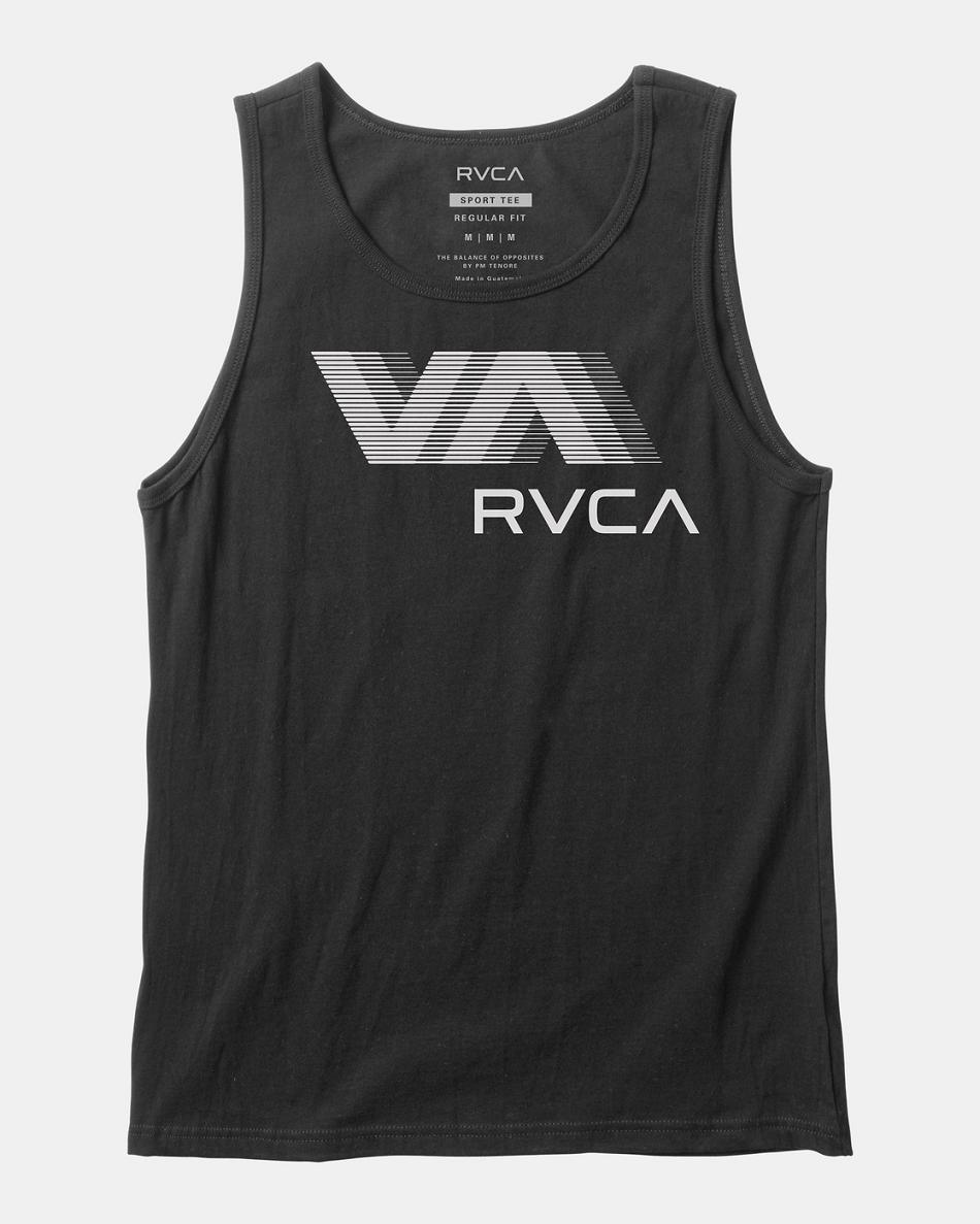 Camiseta Tirantes Rvca Va Rvca Blur Tank Niño Negras | LCOSX47825