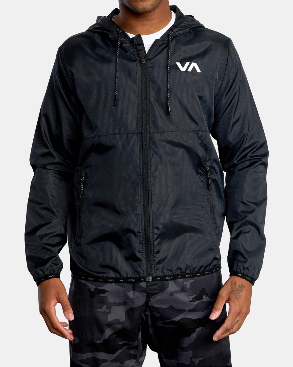 Chaquetas Rvca Hexstop IV Hombre Negras | COCIF25981