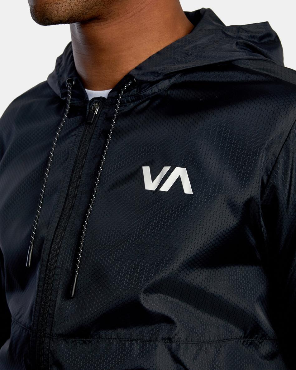 Chaquetas Rvca Hexstop IV Hombre Negras | COCIF25981