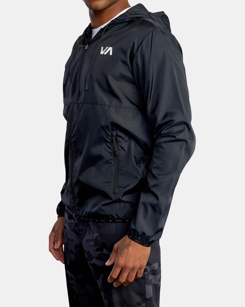 Chaquetas Rvca Hexstop IV Hombre Negras | COCIF25981