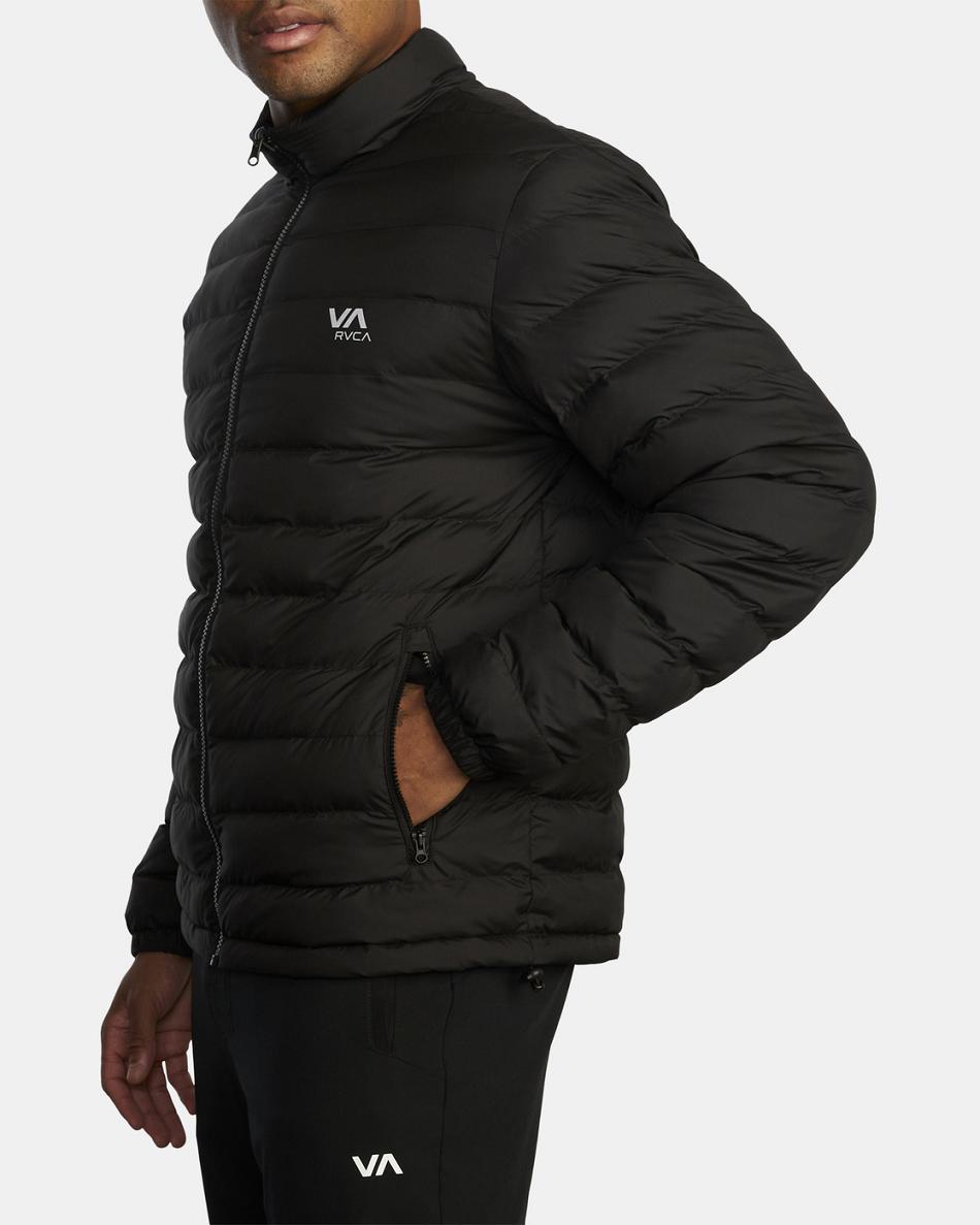 Chaquetas Rvca Packable Puffa Hombre Negras | COQAV87445