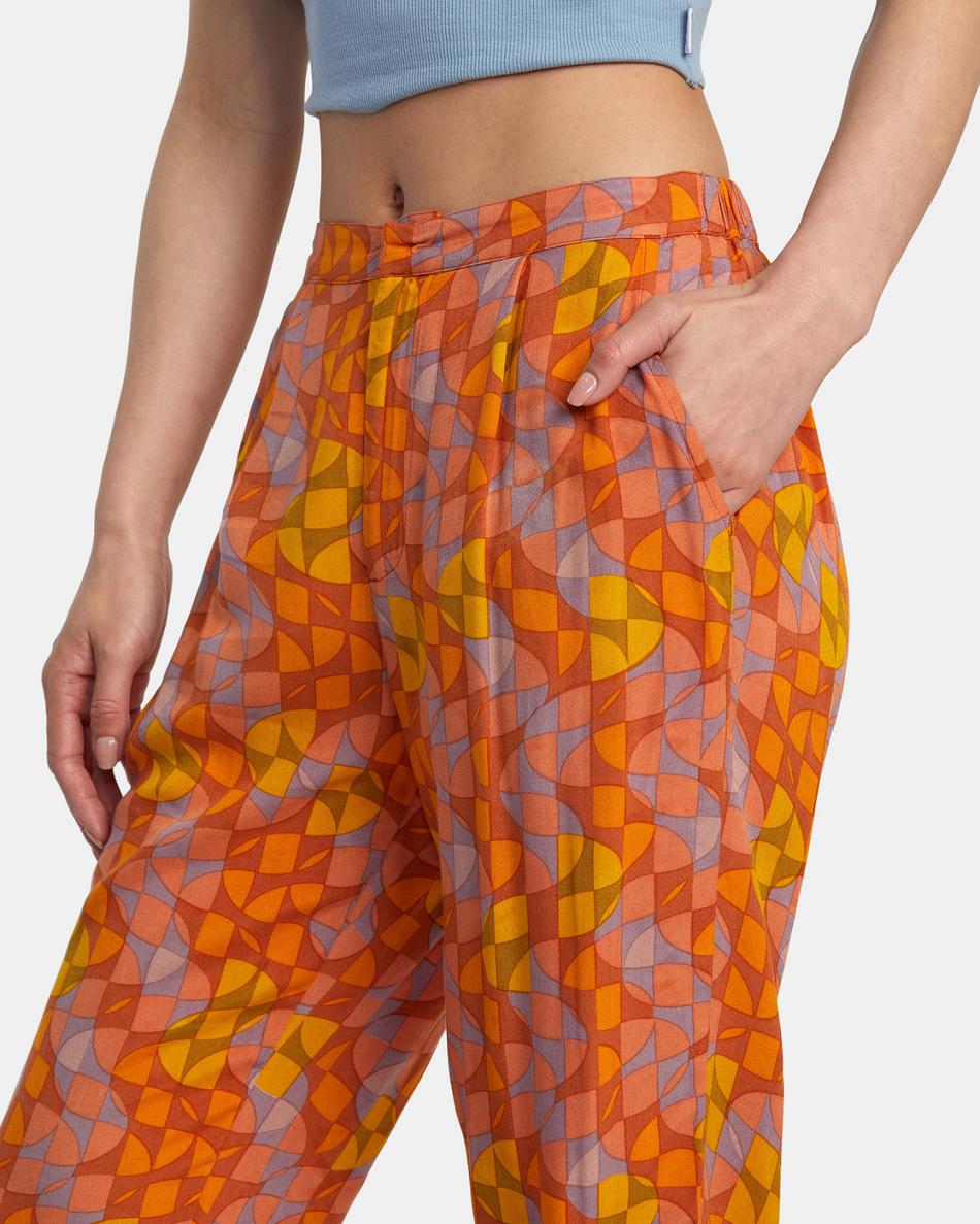 Cover ups Rvca Blip Pants Mujer Sandlewood | COJVR35174