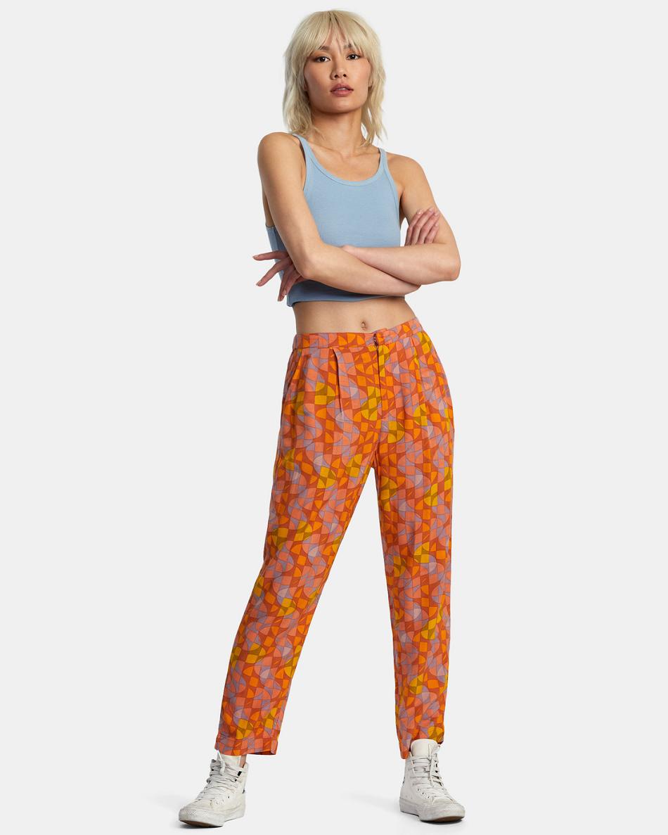 Cover ups Rvca Blip Pants Mujer Sandlewood | COJVR35174