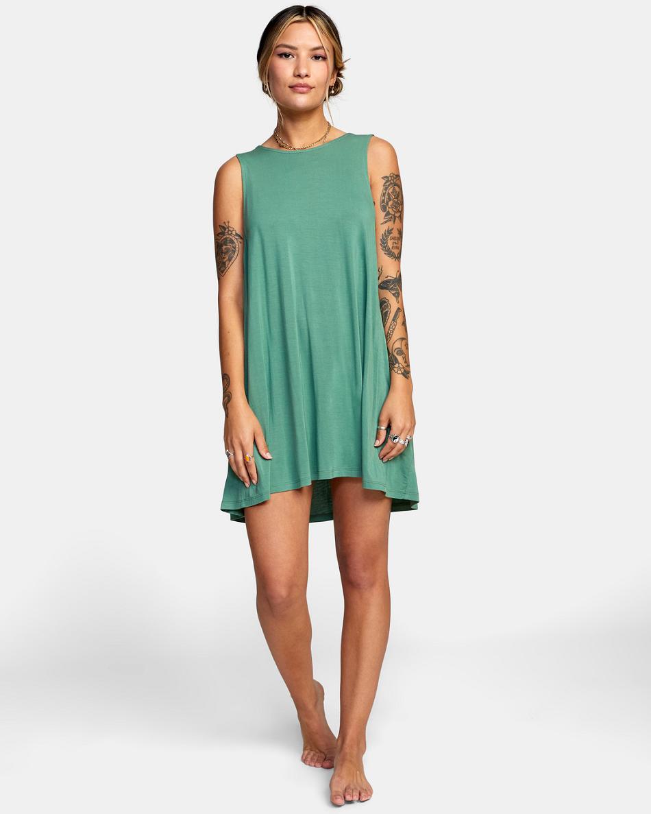 Cover ups Rvca Eclipse Tank Mujer Verde | GCOEC20069