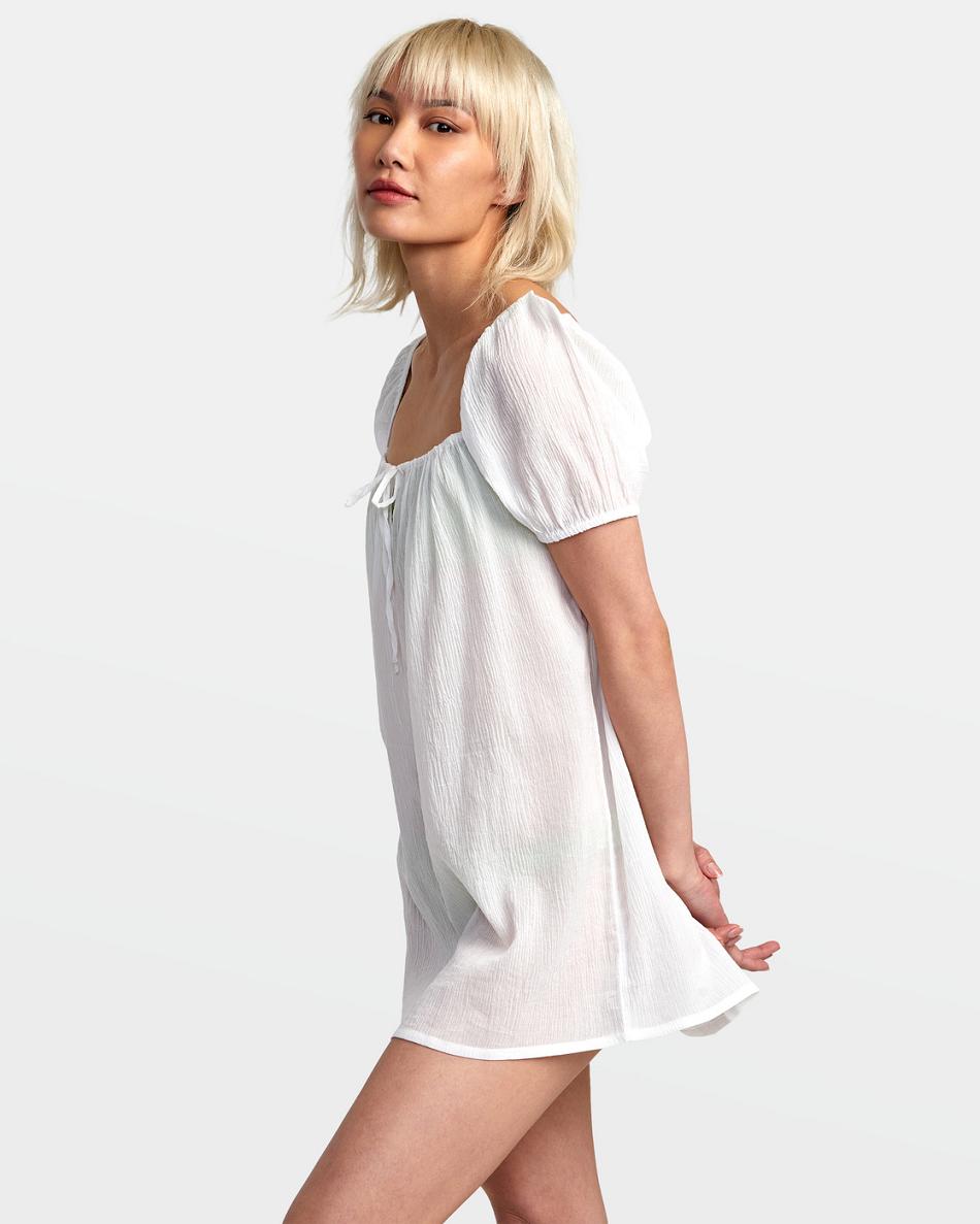 Cover ups Rvca Hit Repeat Mujer Blancas | ACOWC90913