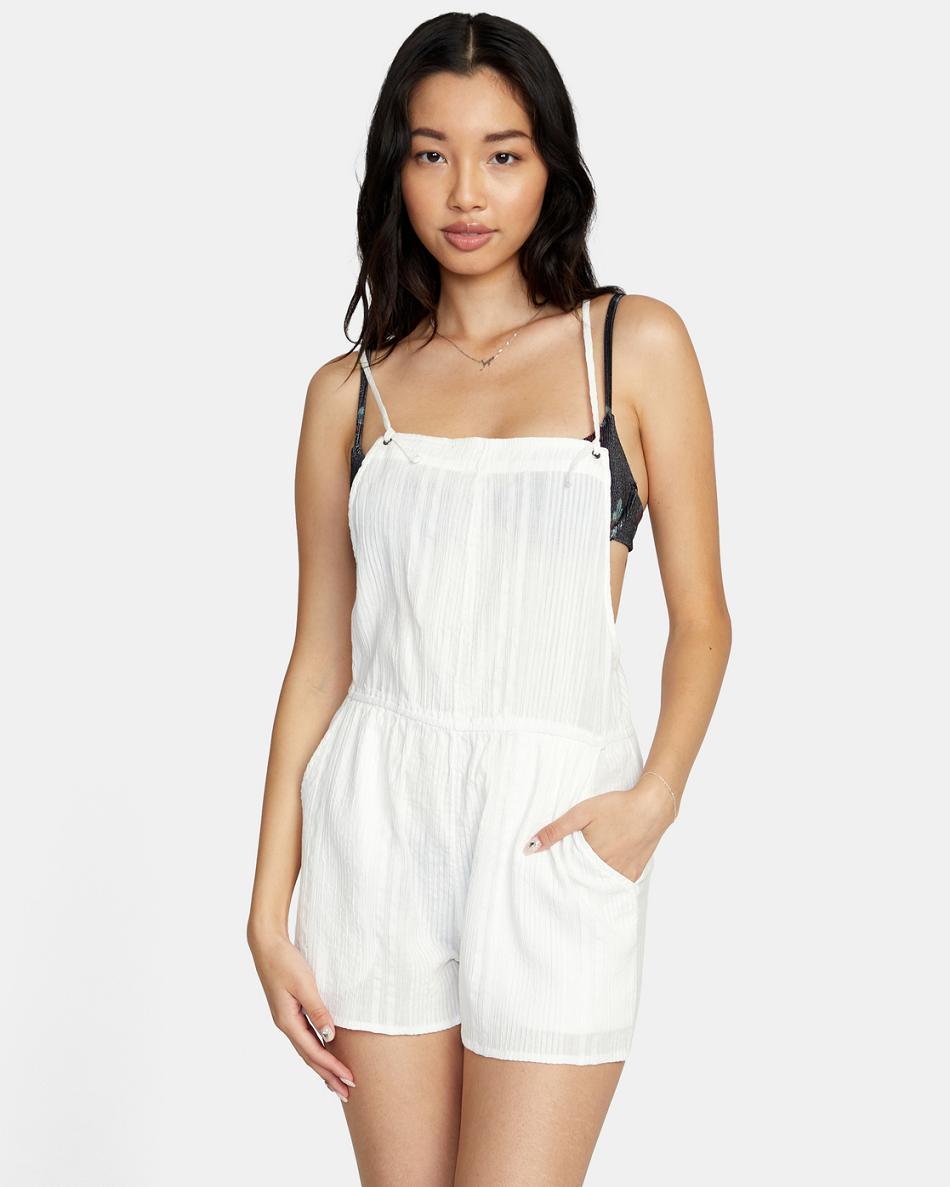 Cover ups Rvca Laidback Romper Mujer Jet | MCOFT94204