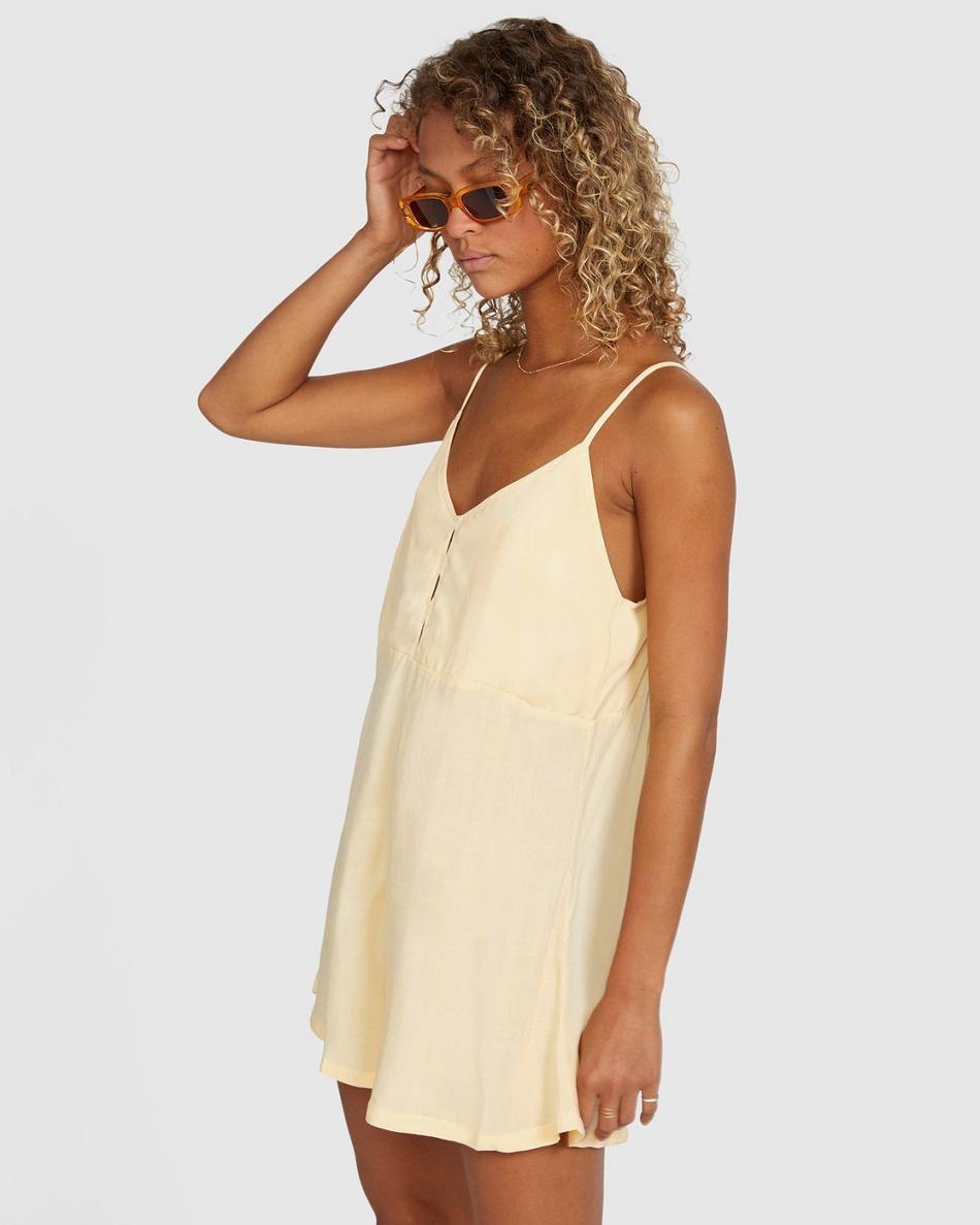 Cover ups Rvca Woodstock Romper Mujer Albaricoque | COQCS80586