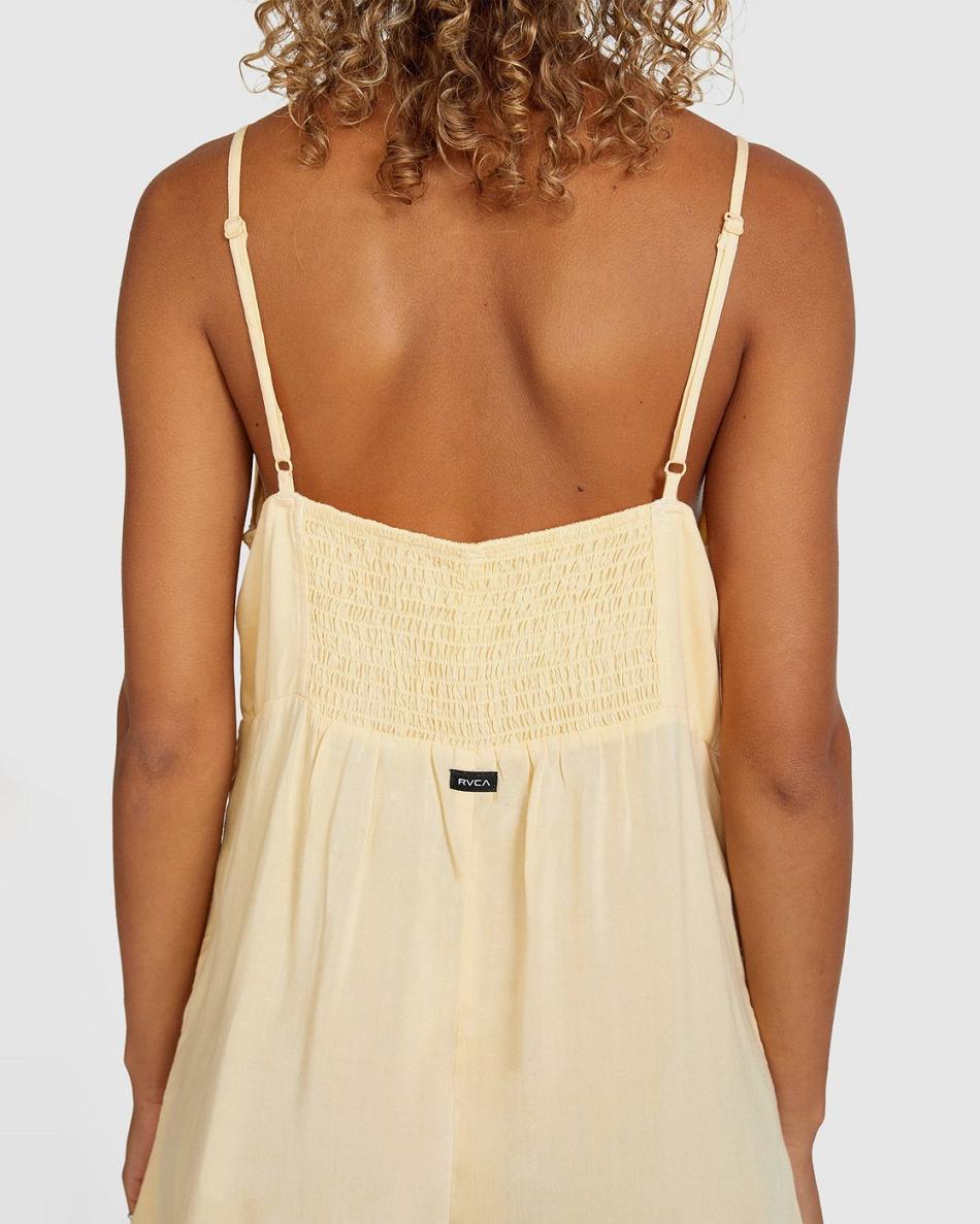 Cover ups Rvca Woodstock Romper Mujer Albaricoque | COQCS80586