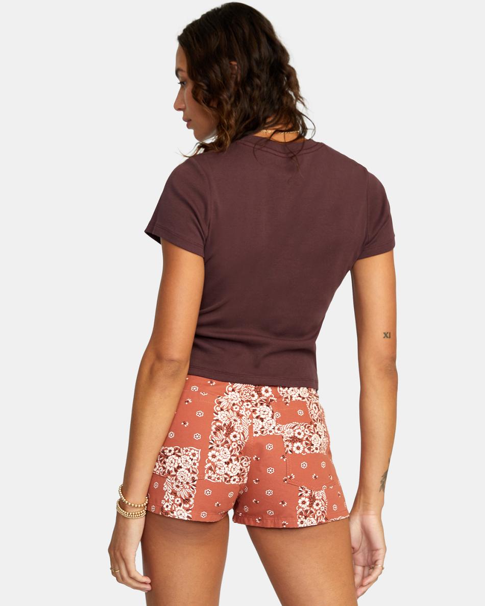 Falda Rvca Belle High-Rise Mujer Cinnamon | YCOVQ44053