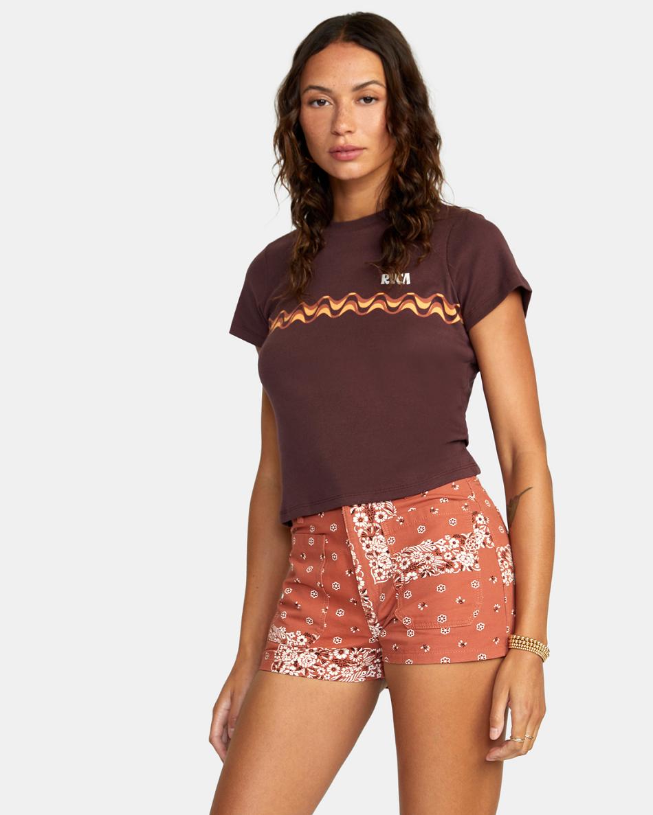 Falda Rvca Belle High-Rise Mujer Cinnamon | YCOVQ44053