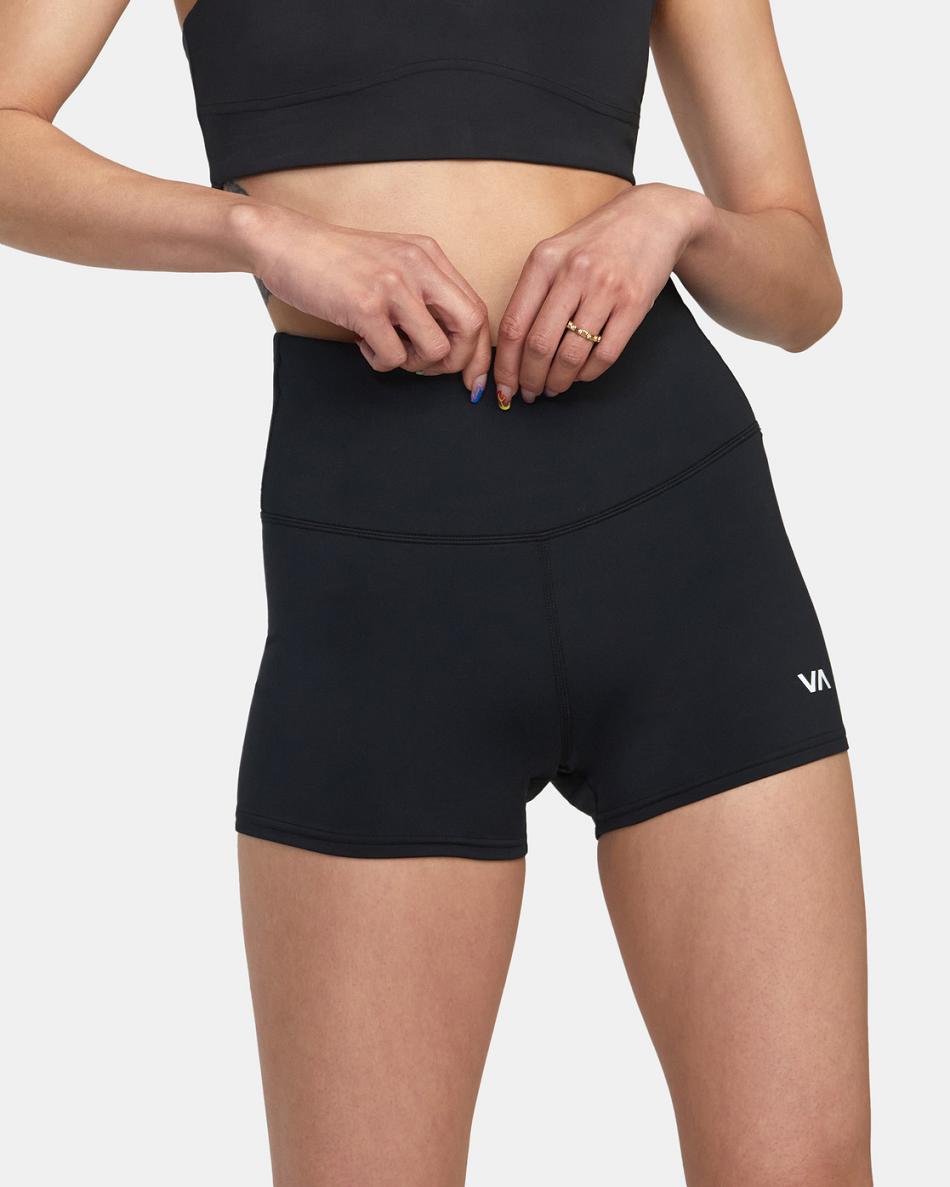 Falda Rvca Shorty Workout Mujer Negras | DCOVO40647