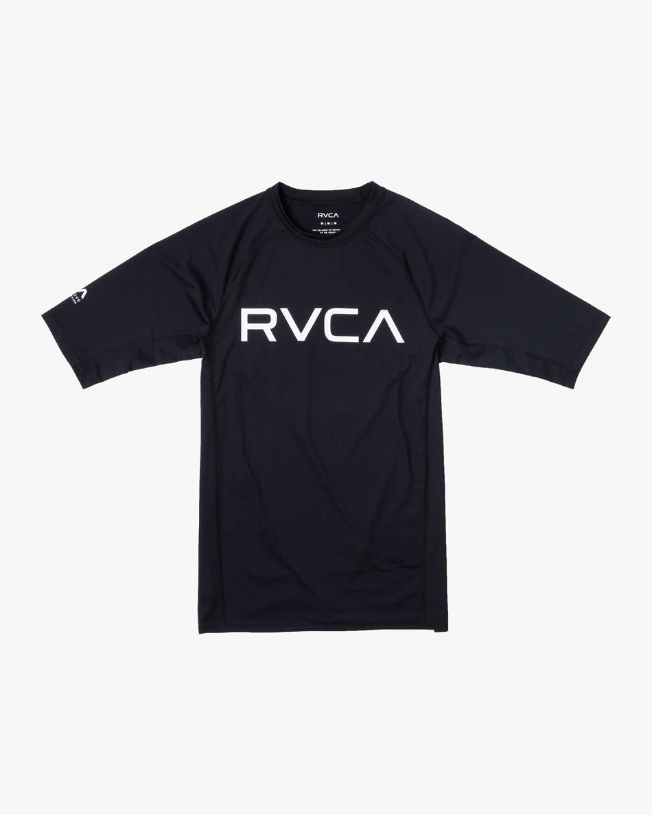 Guardia de erupción Rvca Corta Sleeve Niño Negras | COQAV75377