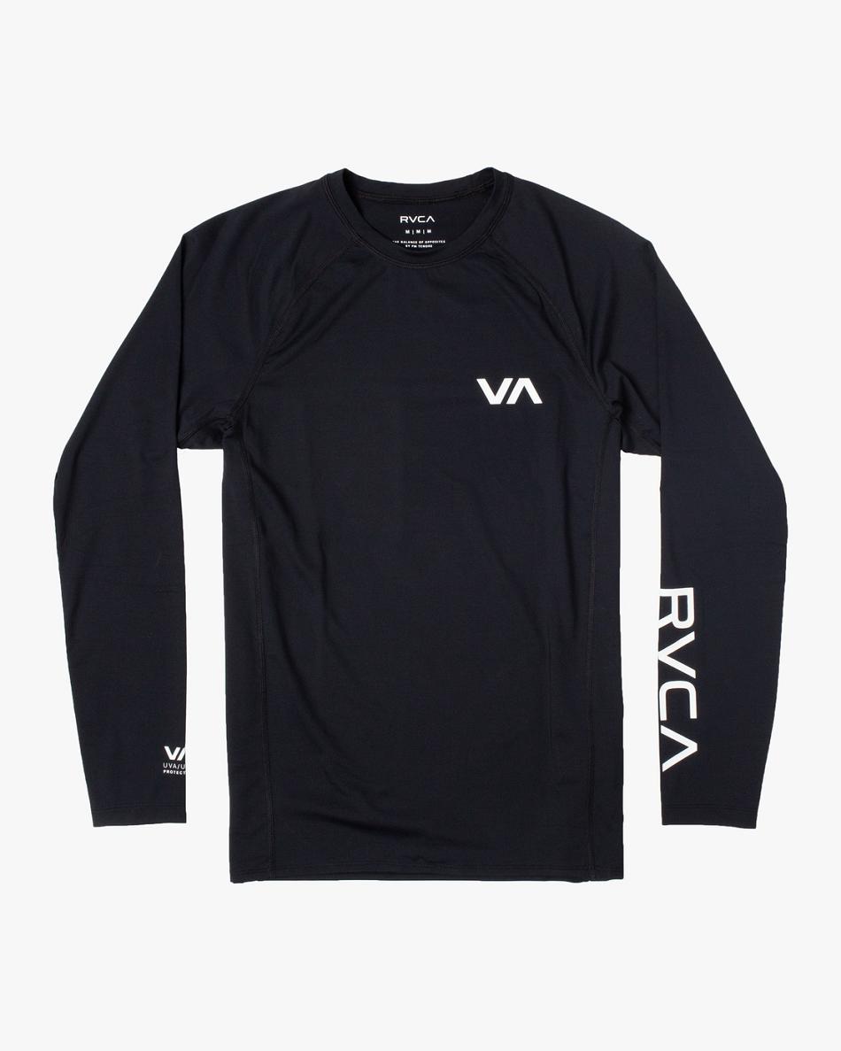 Guardia de erupción Rvca Long Sleeve Niño Negras | BCOSD14707