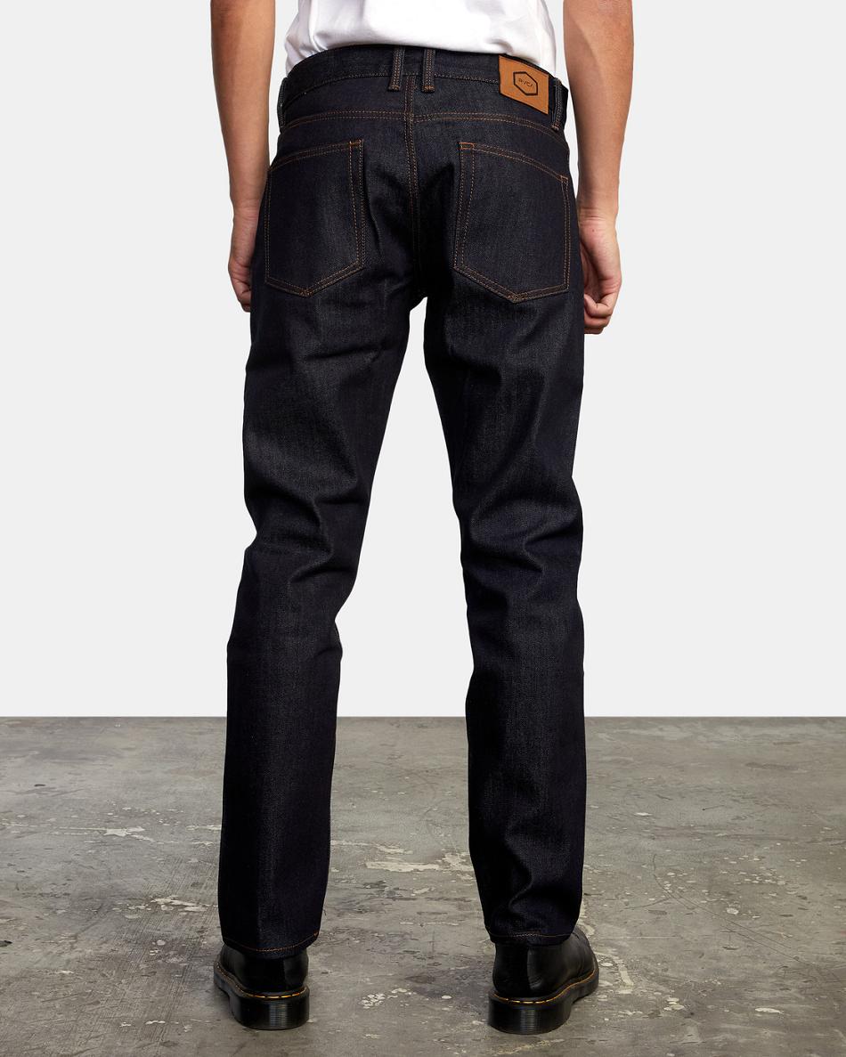 Jeans Rvca Daggers Denim Hombre Indigo Oscuro | YCOVQ97781