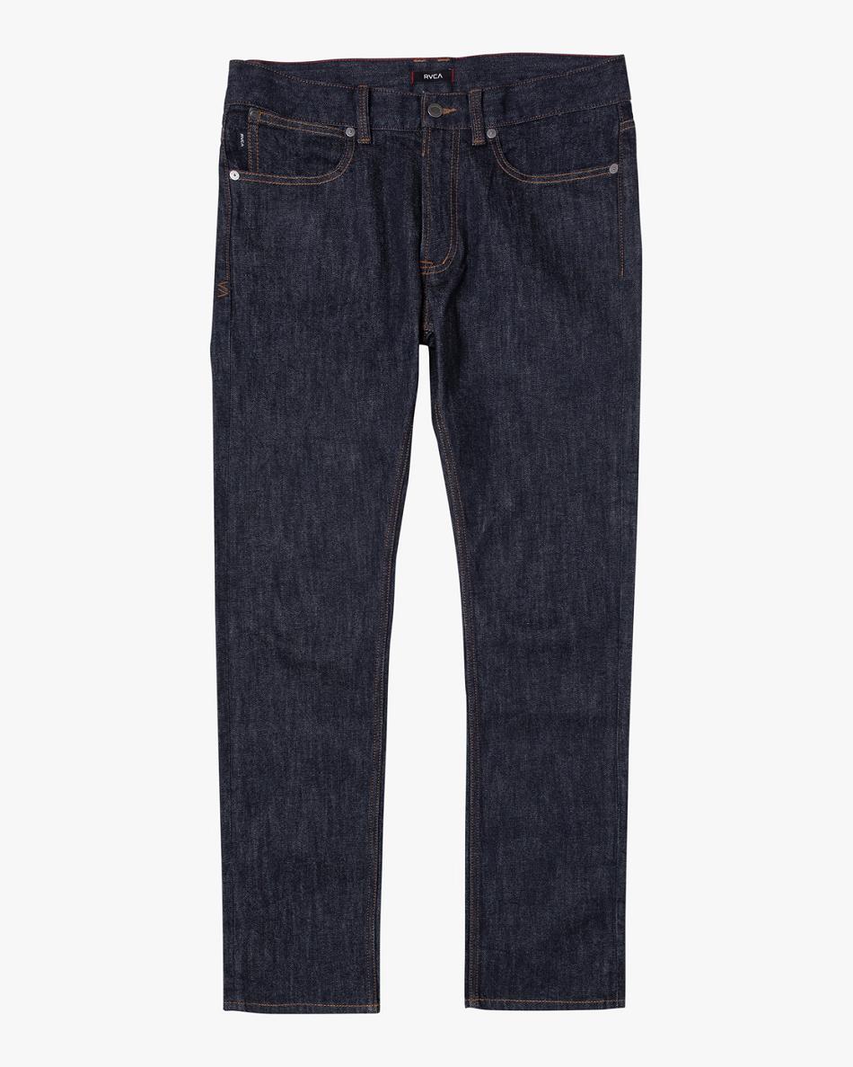 Jeans Rvca Daggers Denim Hombre Indigo Oscuro | YCOVQ97781