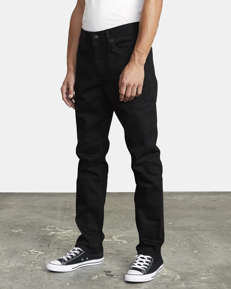 Jeans Rvca Daggers Denim Hombre Negras Negras | UCOTG26513