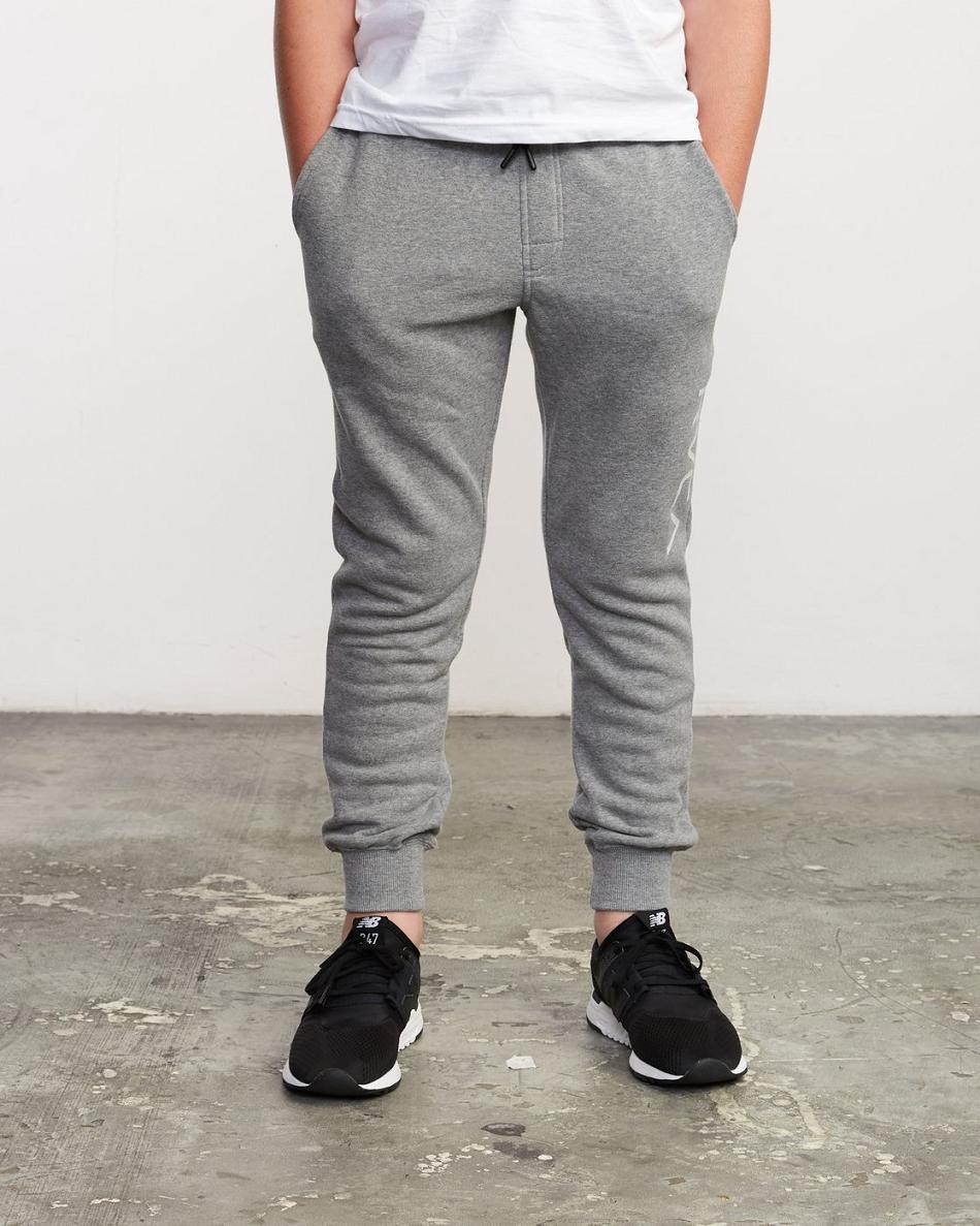 Jeans Rvca Ripper Sweatpant Niño Gris | CODFL73924