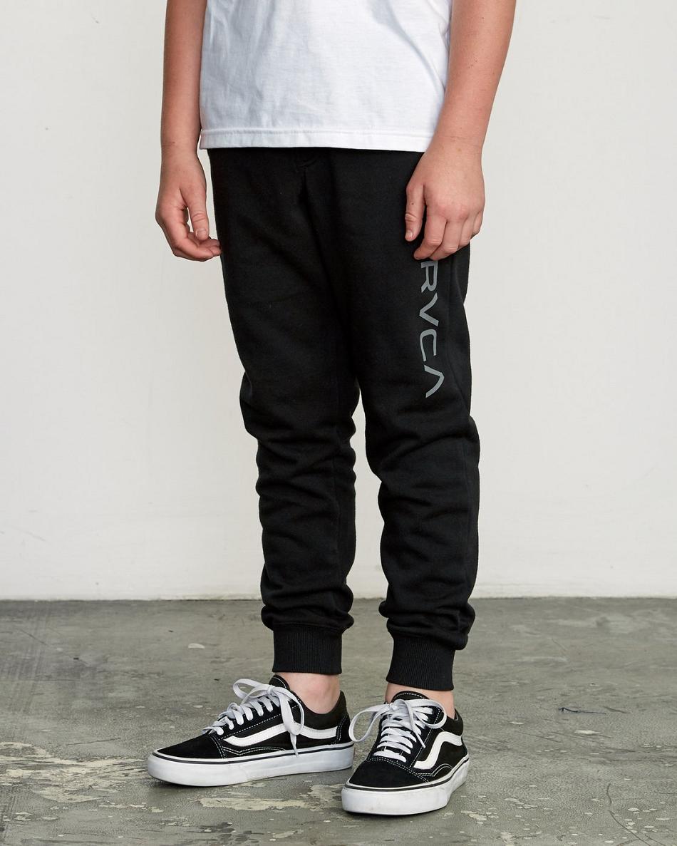 Jeans Rvca Ripper Sweatpant Niño Negras | COXMI26577