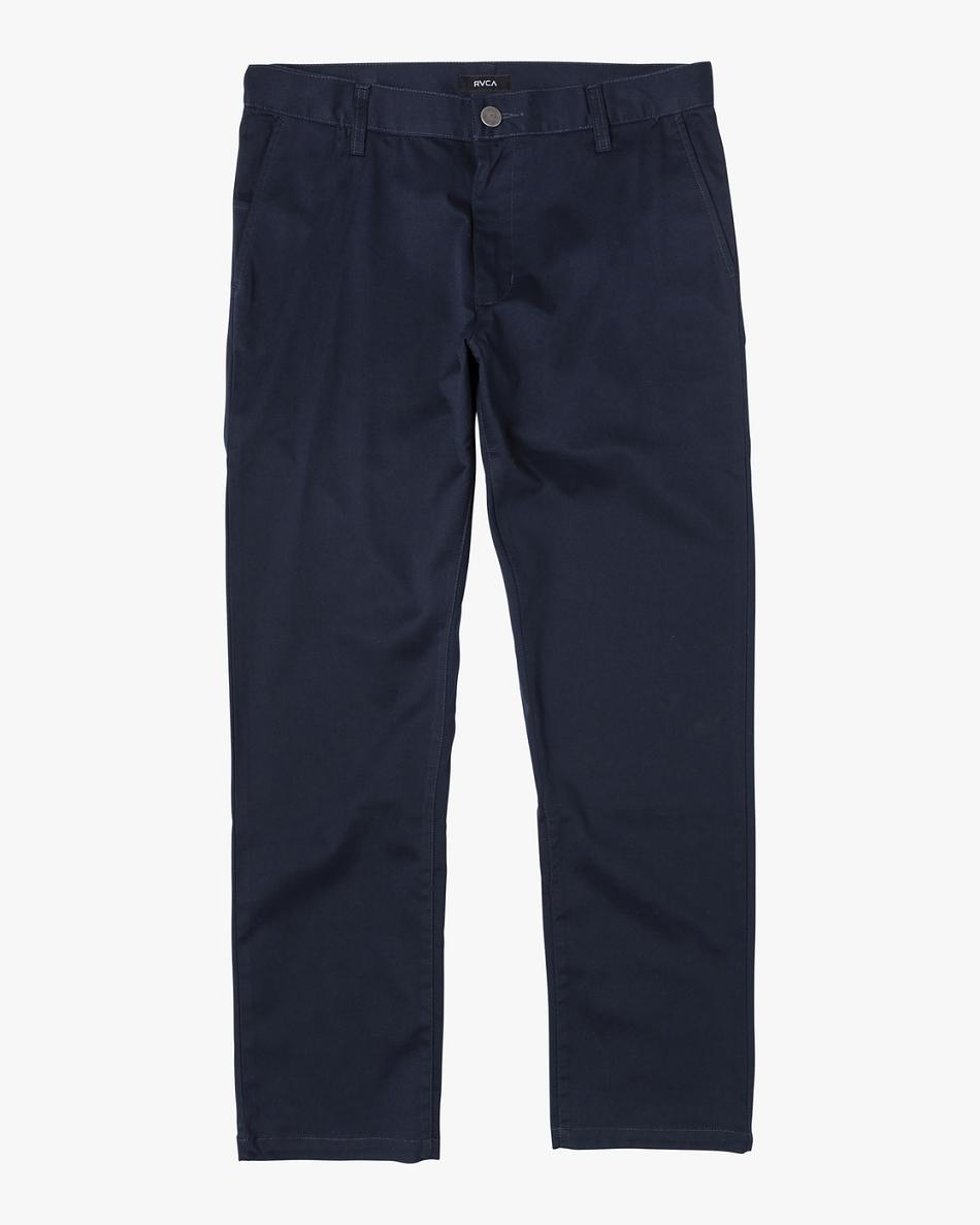 Jeans Rvca Weekday Stretch Niño Azul Marino | QCOWA43191