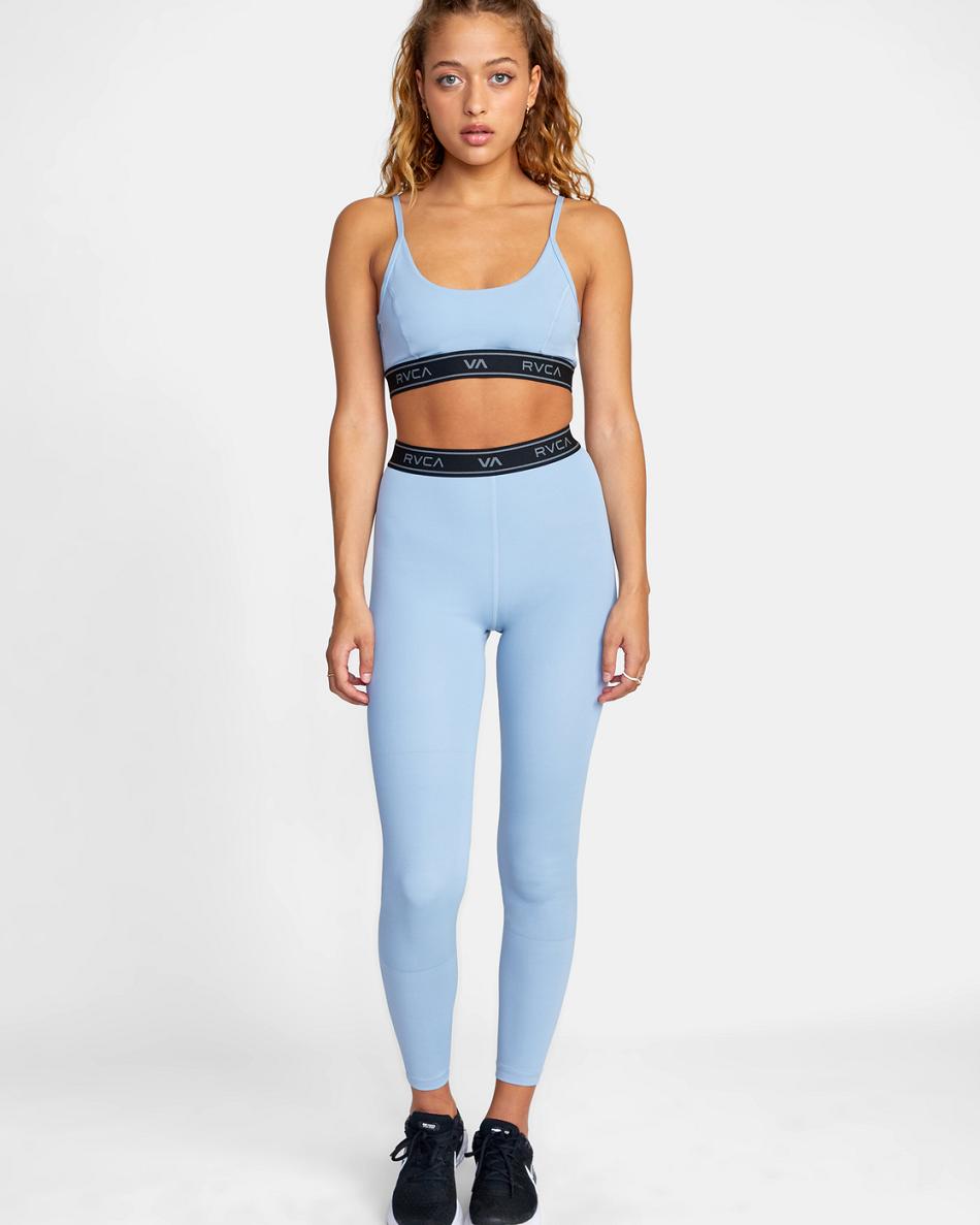 Leggins Rvca Base Workout Mujer Azules | COCVG68088