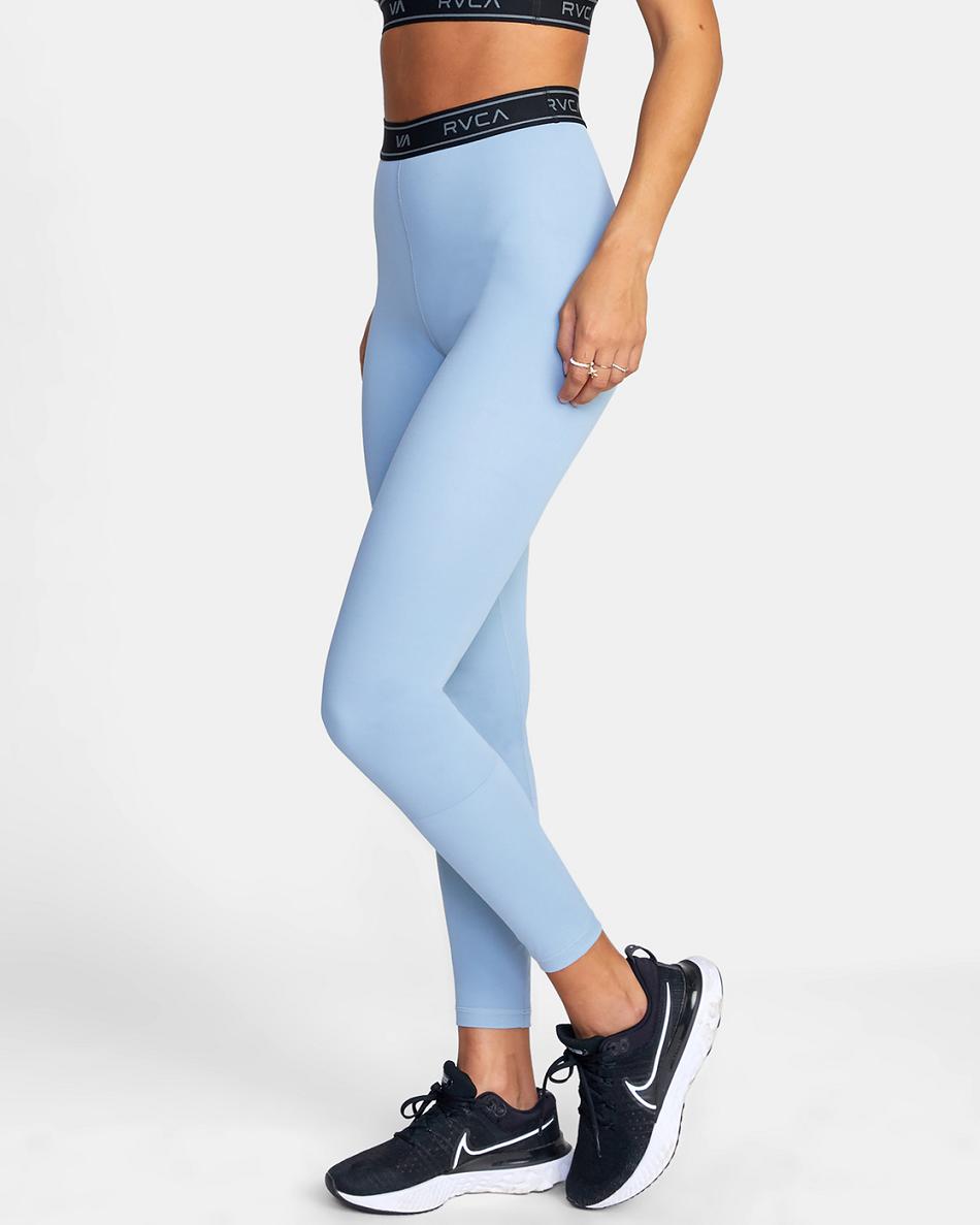 Leggins Rvca Base Workout Mujer Azules | COCVG68088