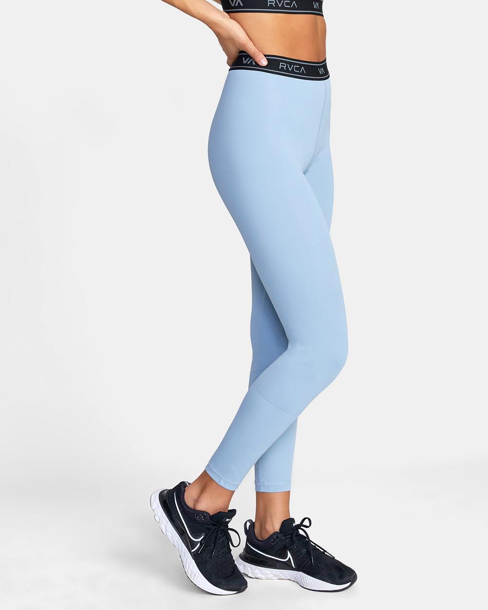 Leggins Rvca Base Workout Mujer Azules | COCVG68088