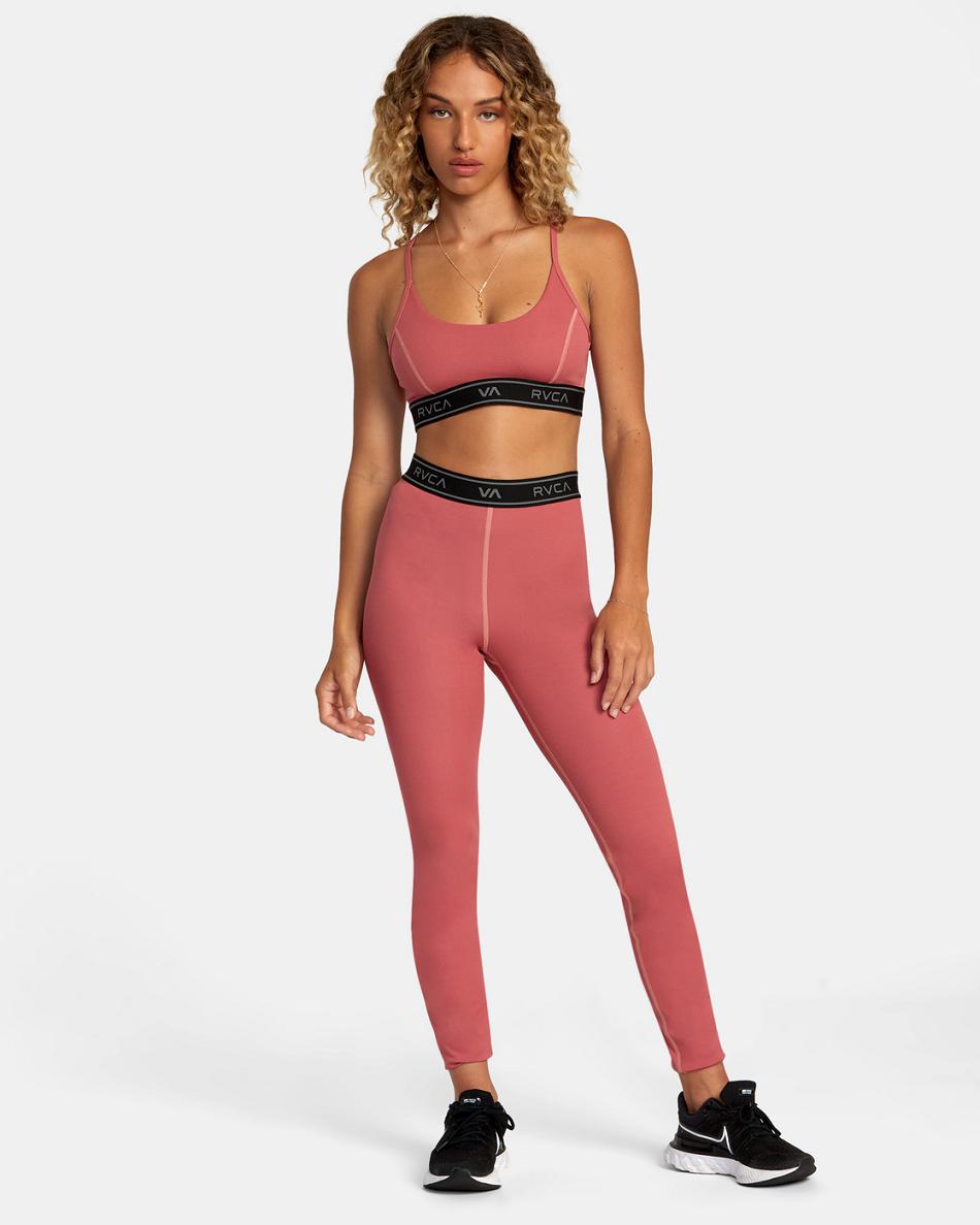 Leggins Rvca Base Workout Mujer Ginger | MCOHR23451