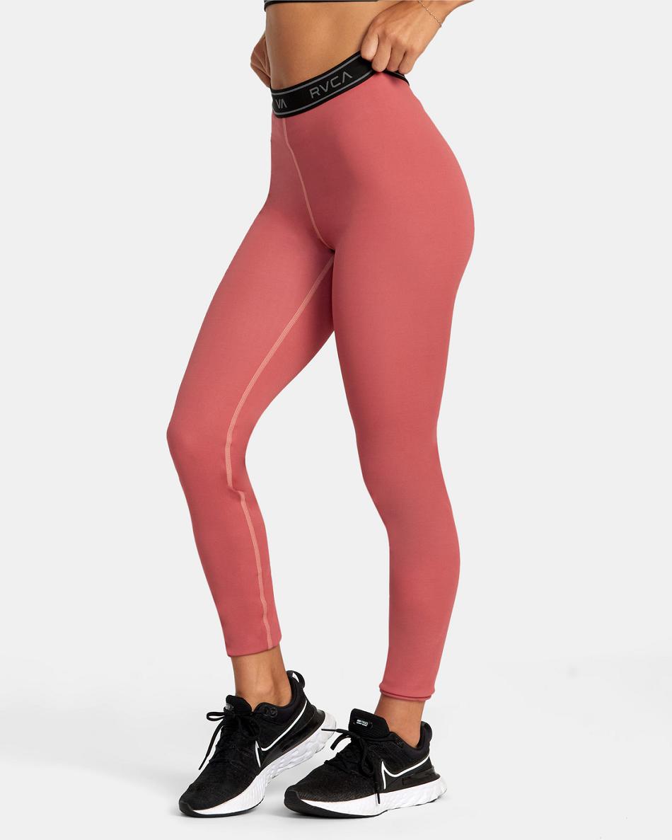 Leggins Rvca Base Workout Mujer Ginger | MCOHR23451