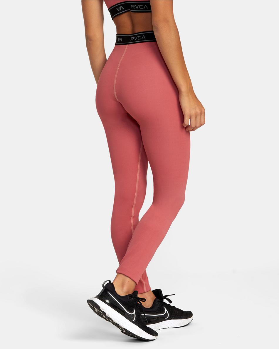 Leggins Rvca Base Workout Mujer Ginger | MCOHR23451