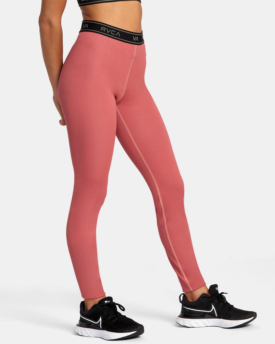 Leggins Rvca Base Workout Mujer Ginger | MCOHR23451