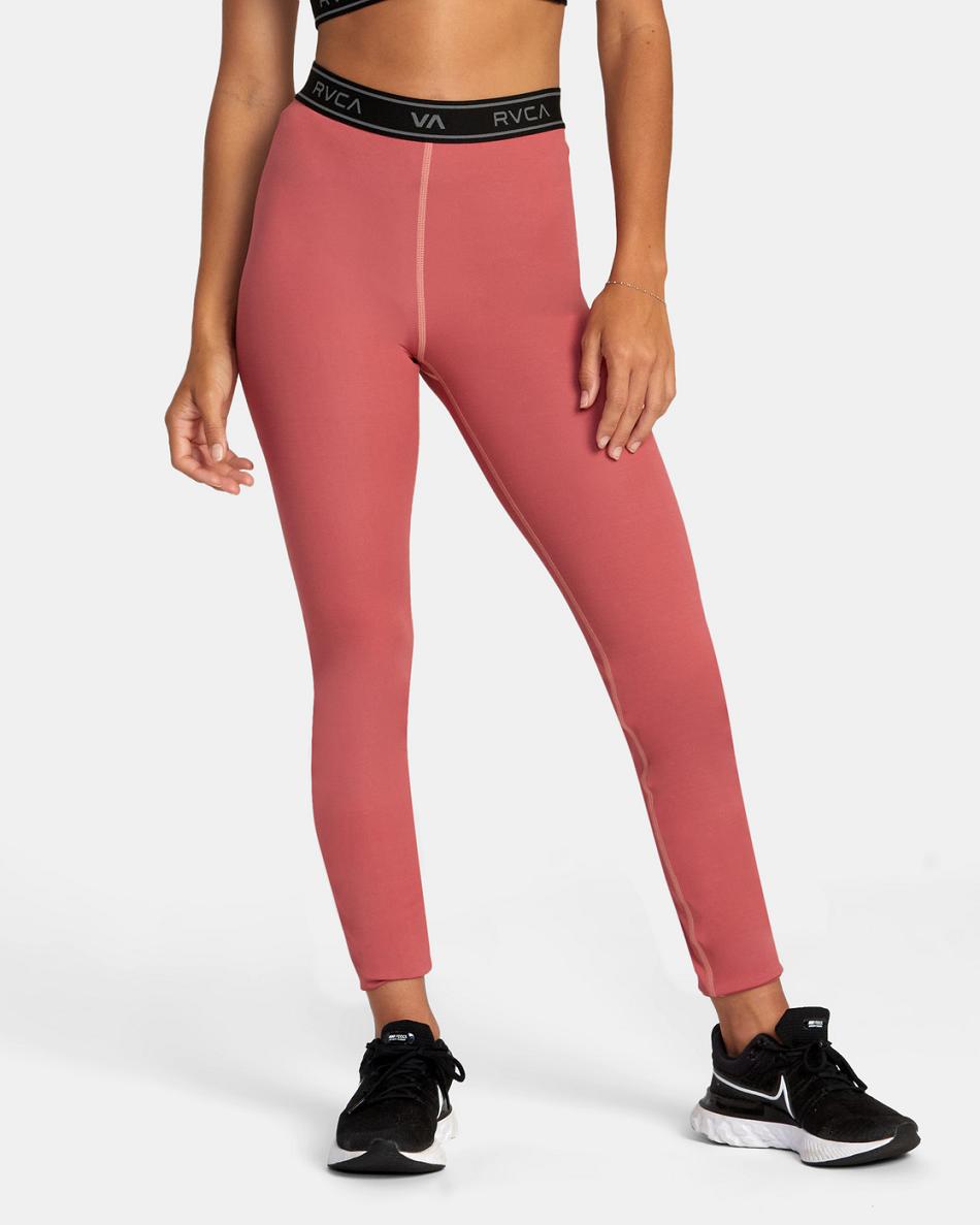 Leggins Rvca Base Workout Mujer Ginger | MCOHR23451