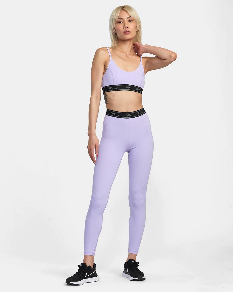 Leggins Rvca Base Workout Mujer Lavanda | COQAV88797