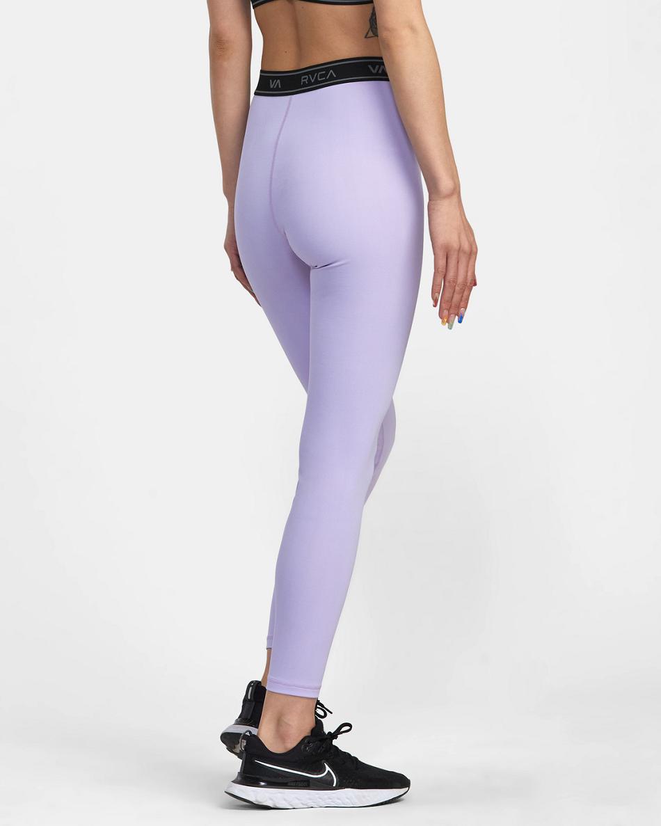 Leggins Rvca Base Workout Mujer Lavanda | COQAV88797