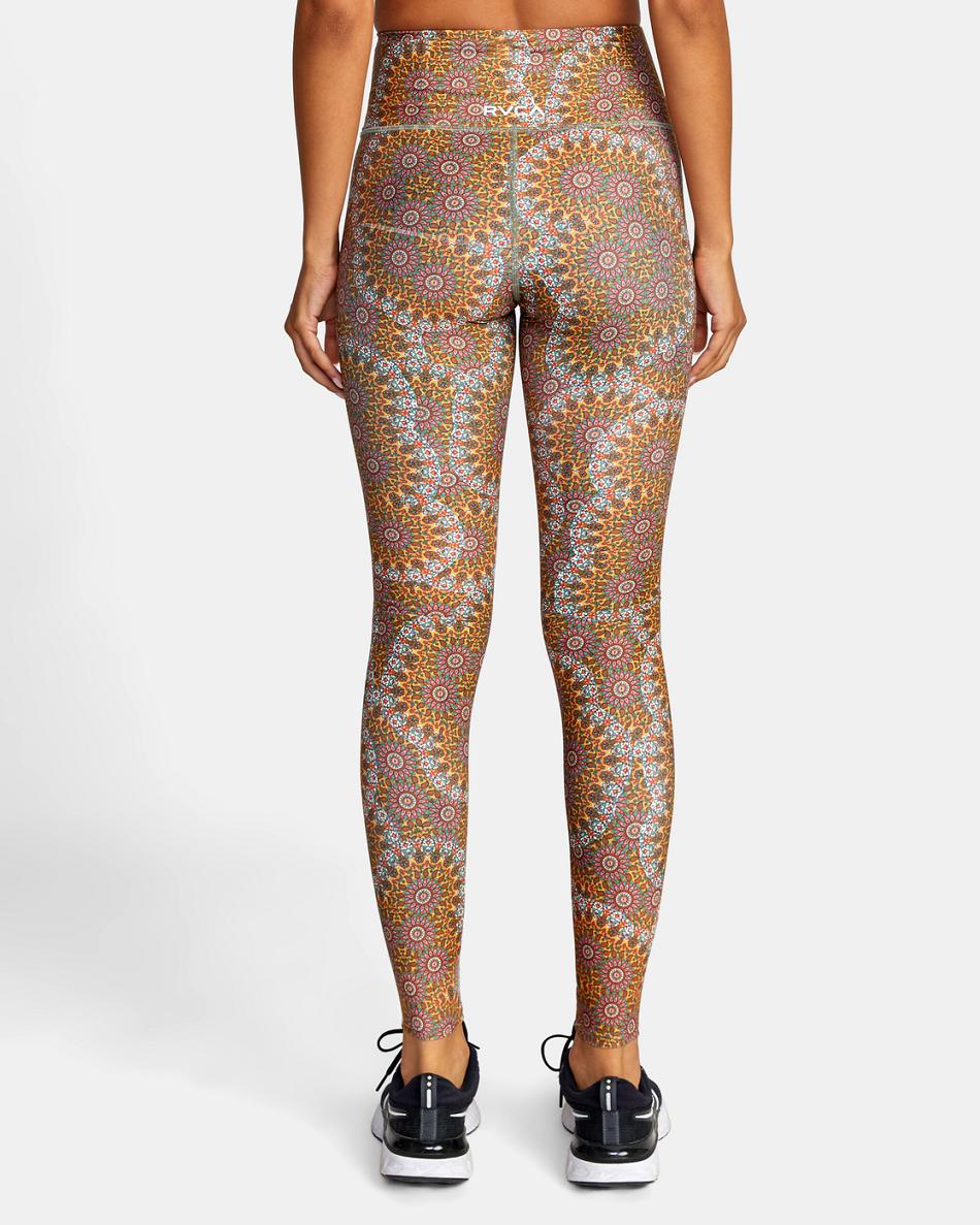 Leggins Rvca Kelsey Brookes VA Essential Mujer Doradas | CONZX73191