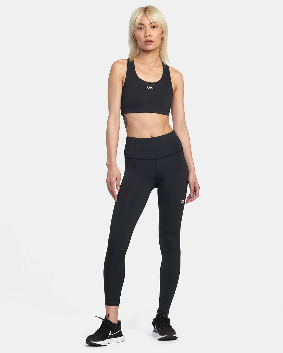 Leggins Rvca VA Essential Workout Mujer Negras | FCOHY75217