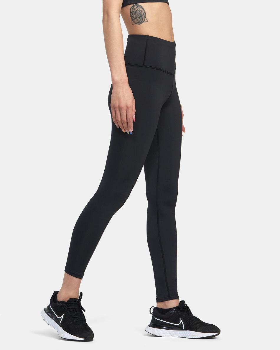 Leggins Rvca VA Essential Workout Mujer Negras | FCOHY75217