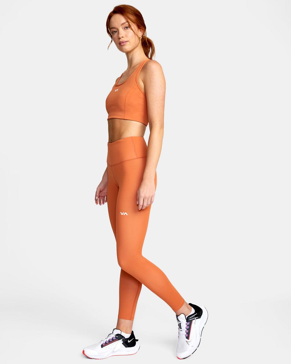 Leggins Rvca VA Essential Workout Mujer Cocoa | PCOQX11010