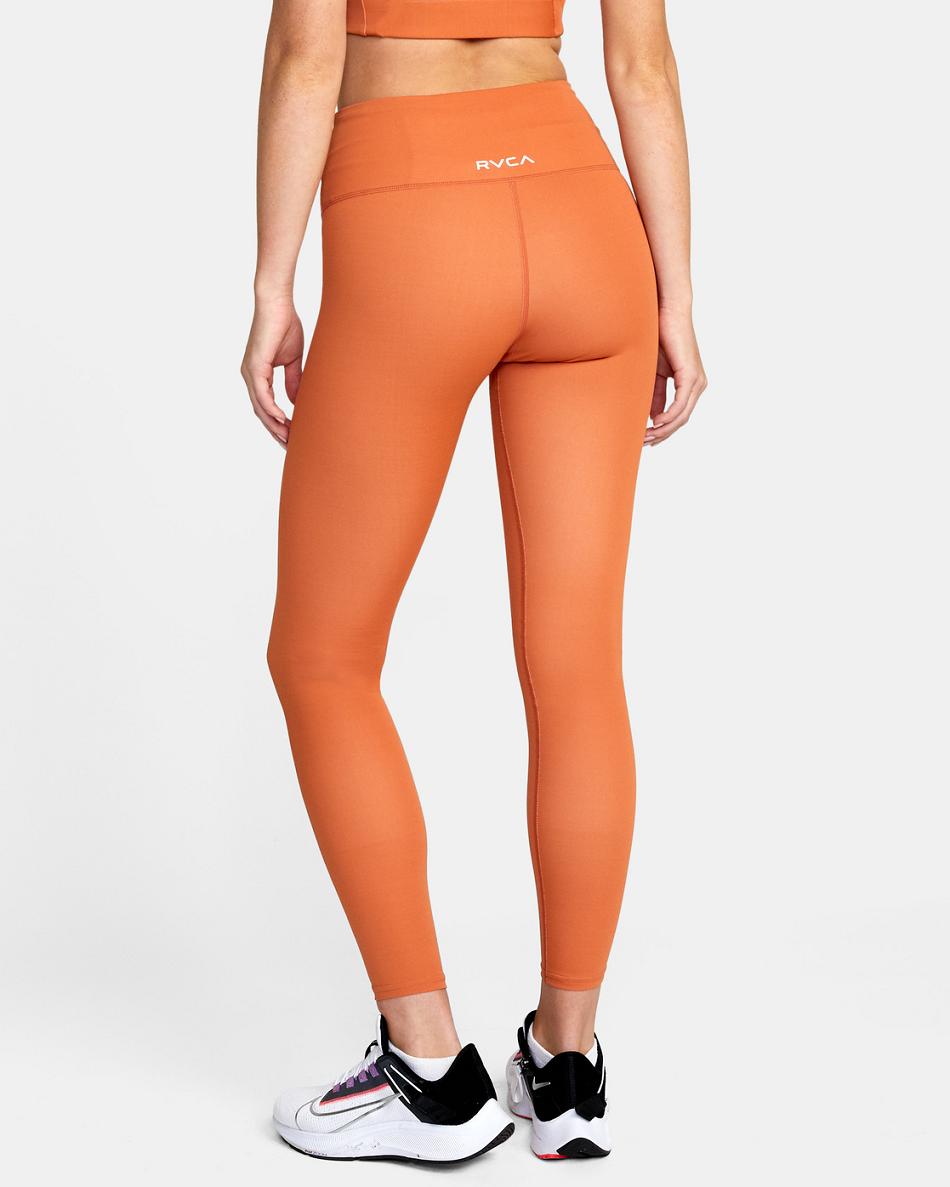 Leggins Rvca VA Essential Workout Mujer Cocoa | PCOQX11010