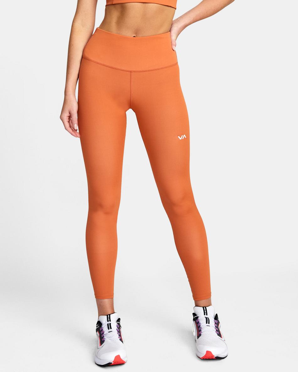 Leggins Rvca VA Essential Workout Mujer Cocoa | PCOQX11010