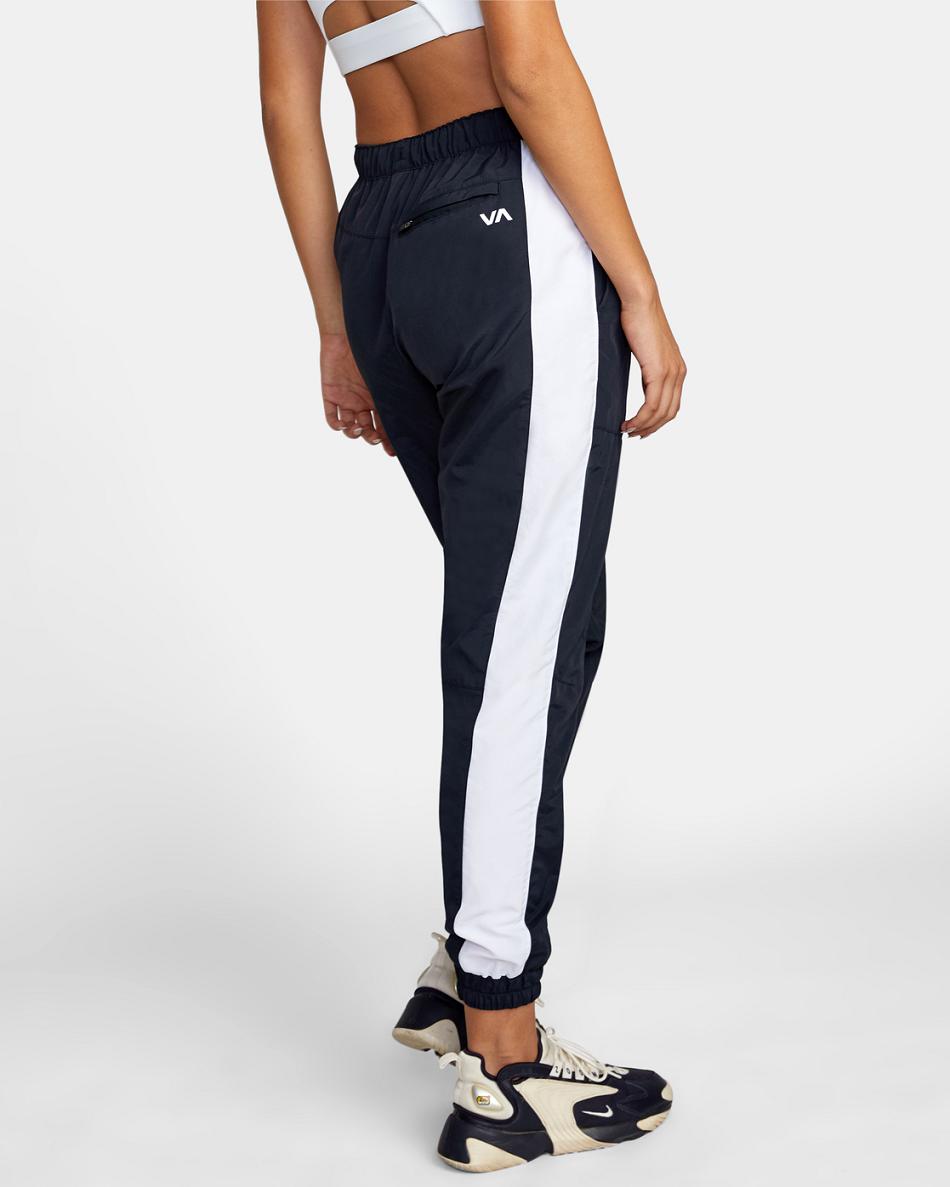 Leggins Rvca VELOCITY STRETCH TRACK Mujer Black/White | CONEJ67342