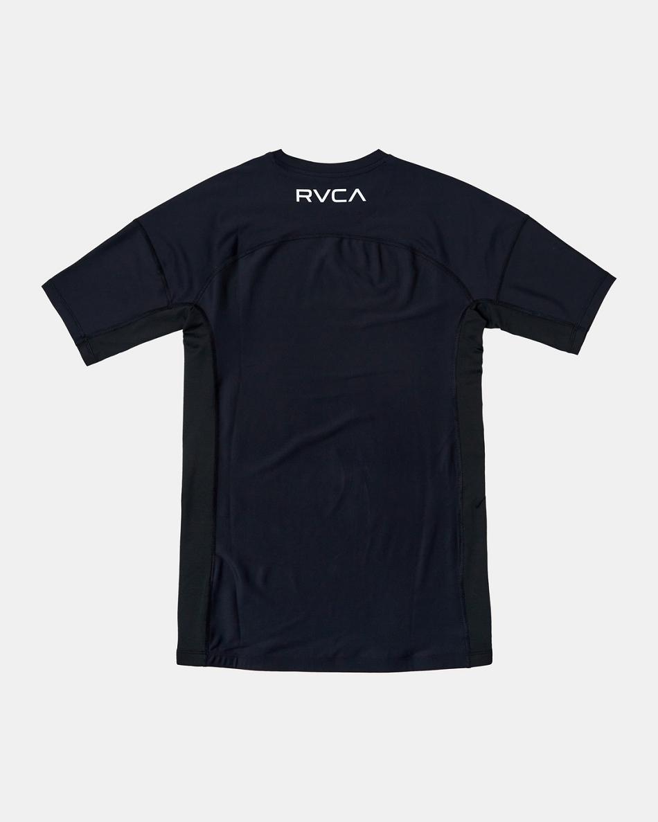 Manga corta Rvca Compression Technical Top Hombre Negras | COCIF74728