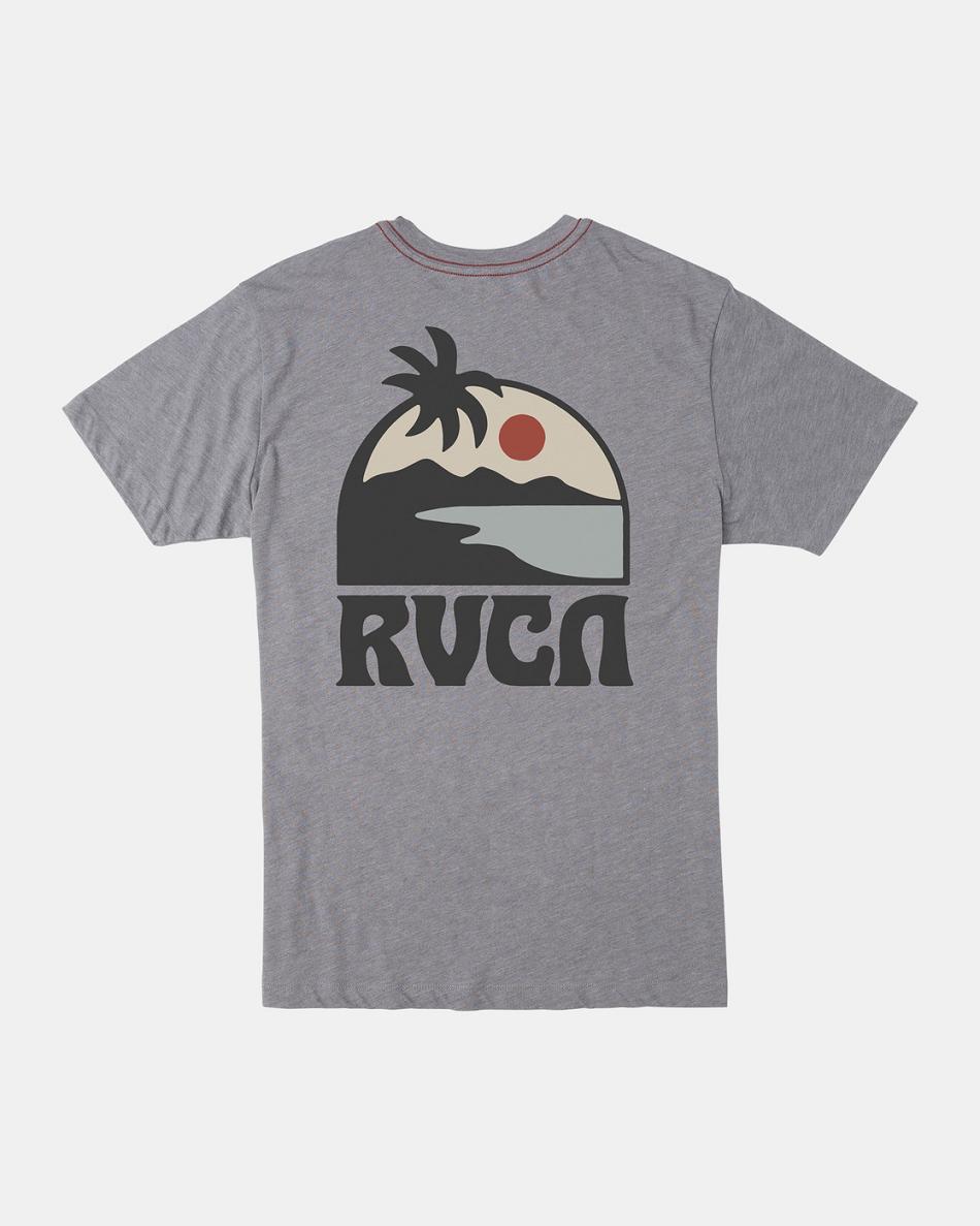 Manga corta Rvca Sundowner Tee Hombre Smoke | FCOHY71797