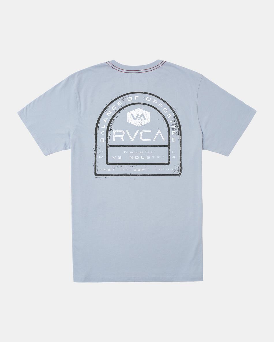 Manga corta Rvca Tract Tee Hombre Azules | BCOSO97145