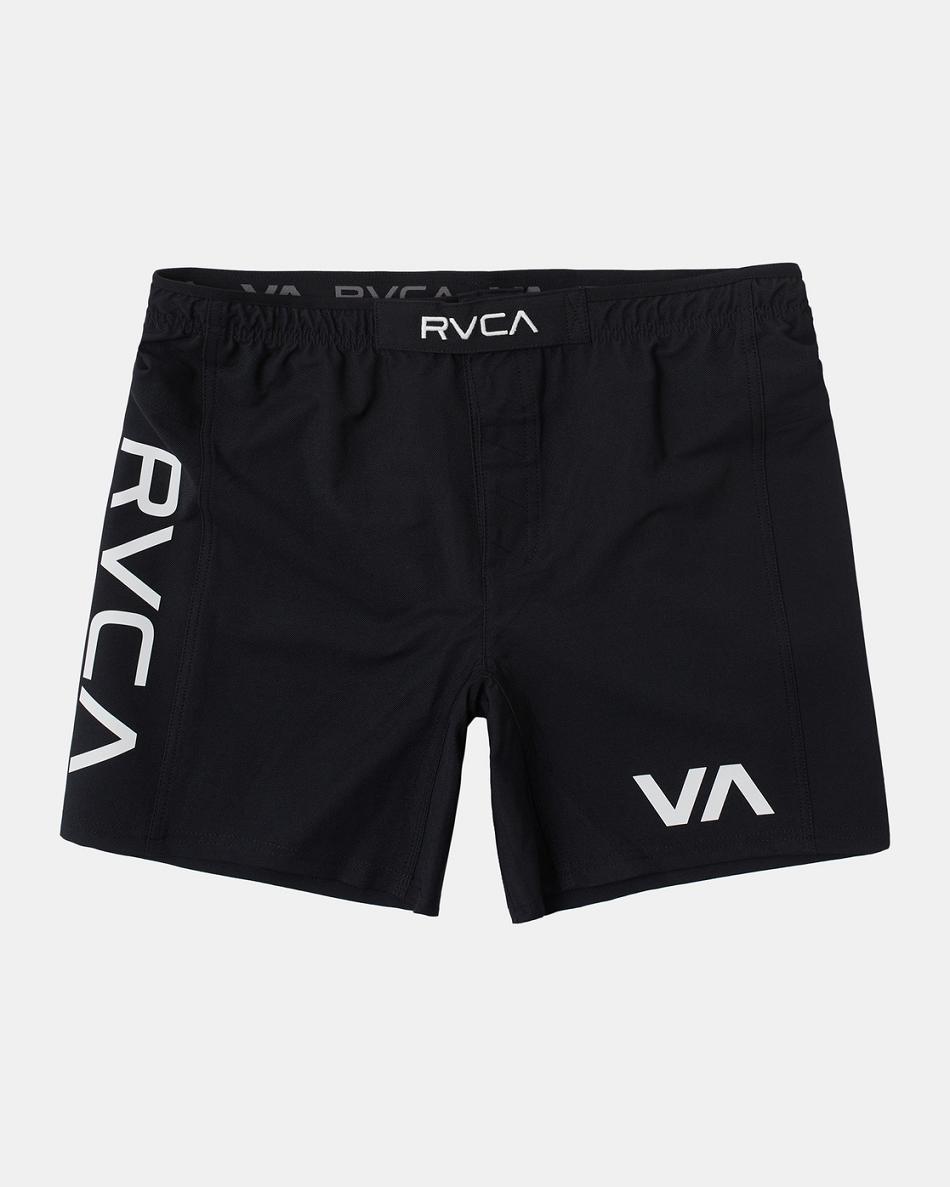 Pantalones Cortos Para Correr Rvca Grappler Elastic Hombre Negras | ECOHC52169