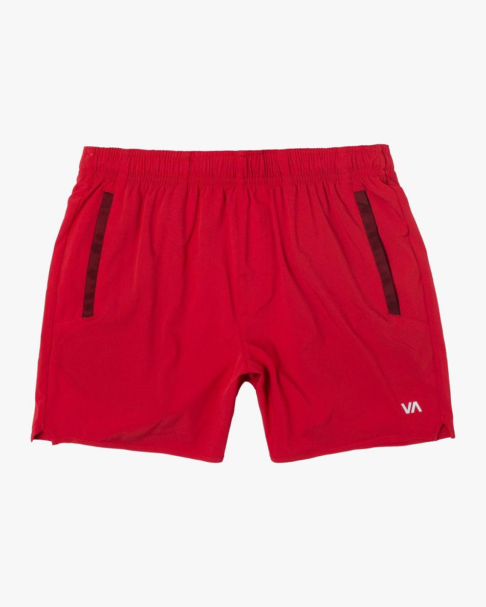 Pantalones Cortos Para Correr Rvca Yogger Elastic Hombre Cherry | DCOKV59169