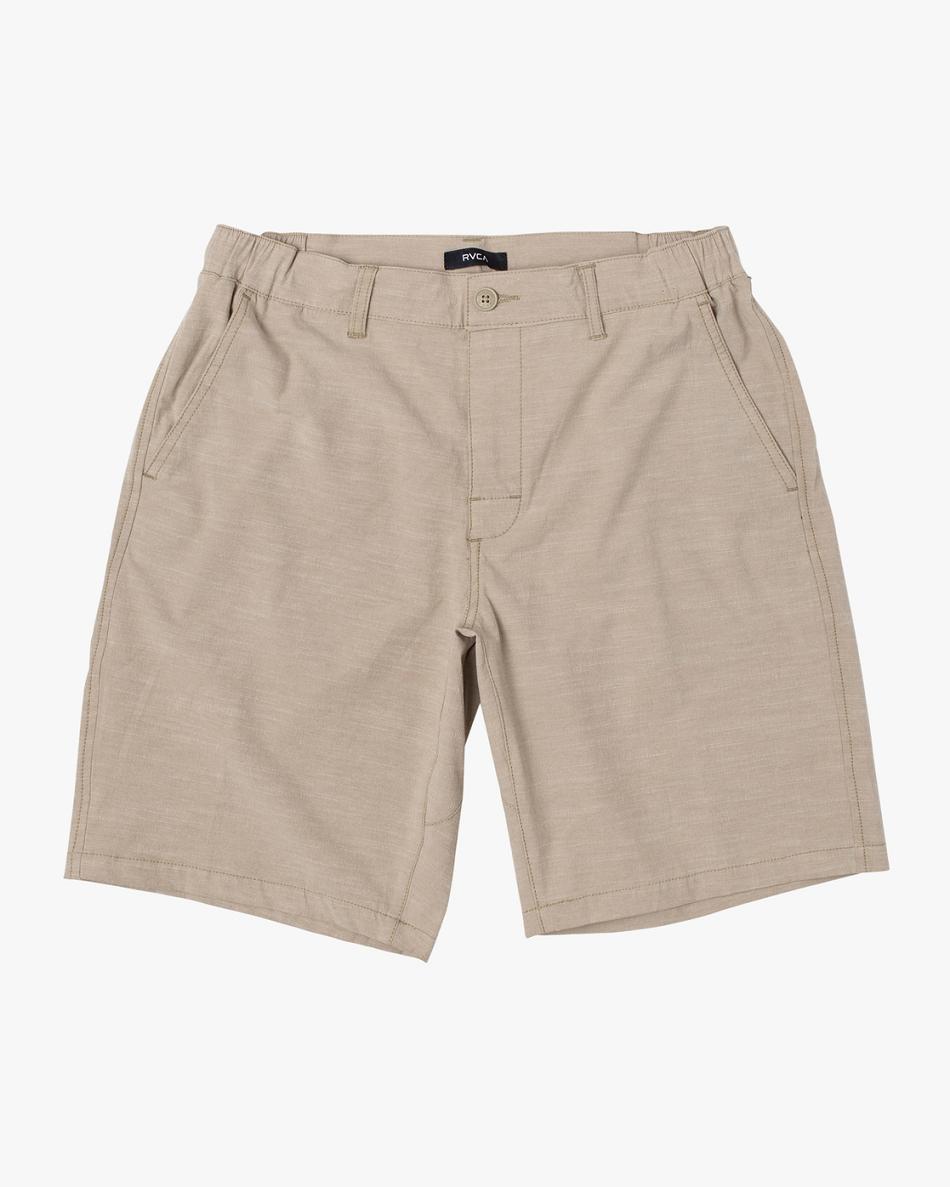 Pantalones Cortos Rvca All Time Coastal Solid Híbrido 17 Niño Kaki | COCIF70978